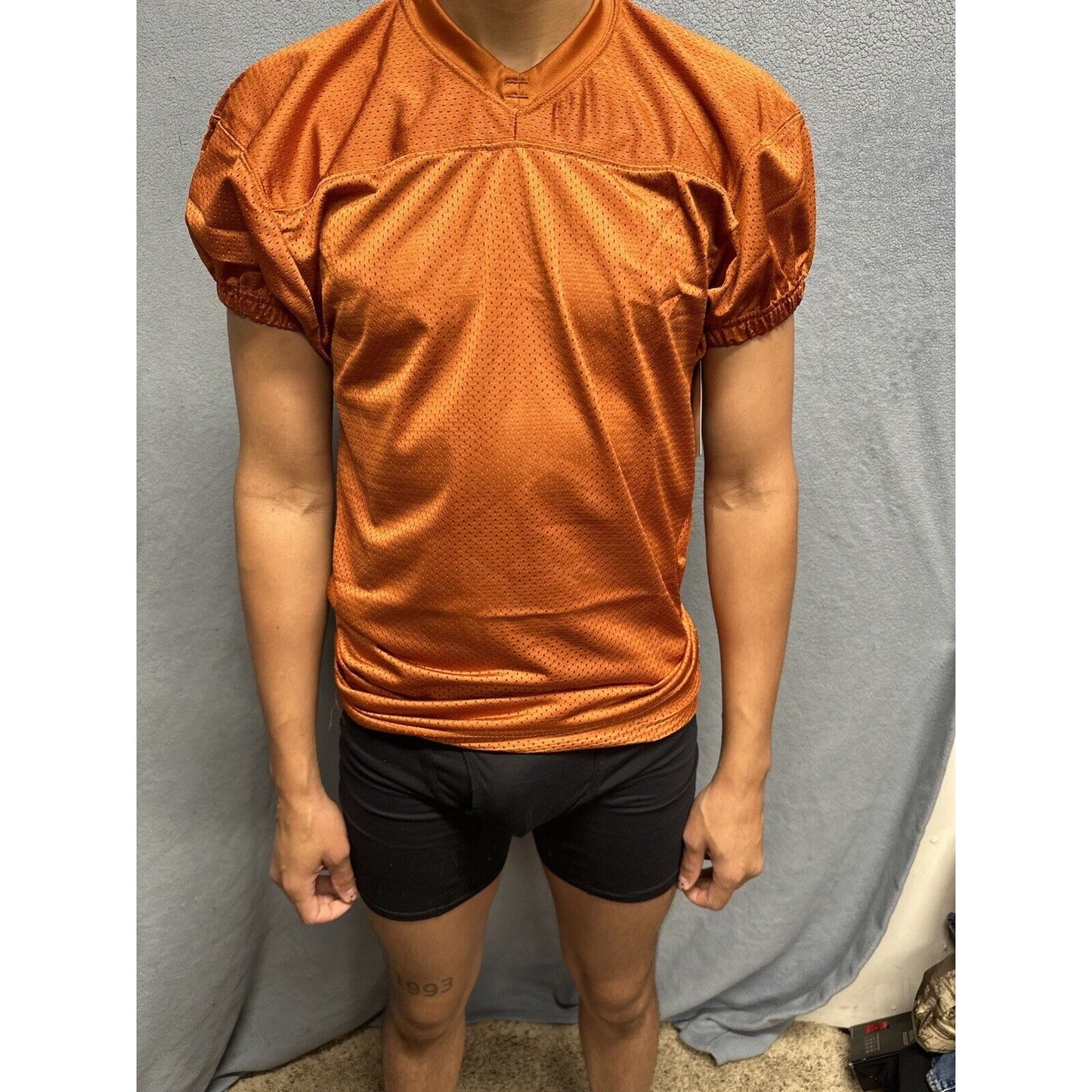Champro Adult Audible Football Game Jersey TEXAS ORANGE MD