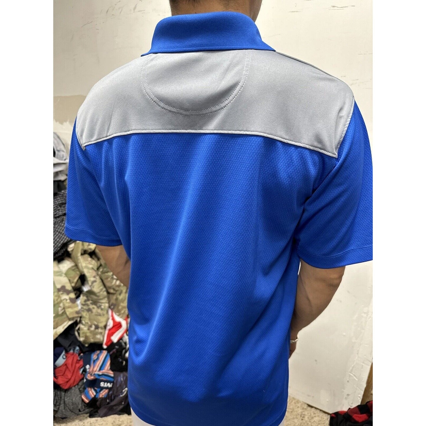 Men’s Blue AF Falcons USAFA Air Force Academy Knights Apparel Large Polo Shirt