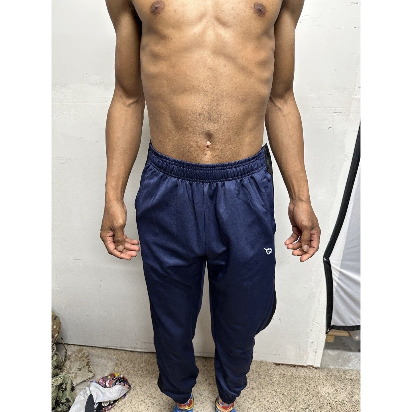 baleaf mens pants Snap Sides Track/basketball small blue