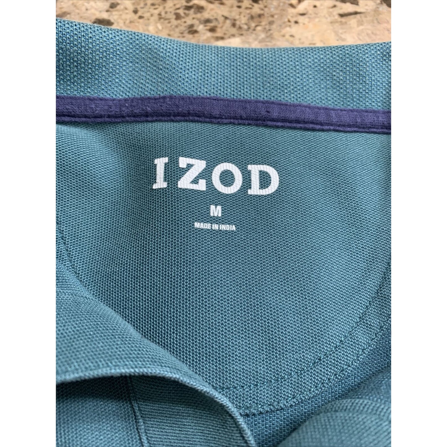 Izod Men’s Green Short Sleeve Collared Polo Golf Shirt Size Medium