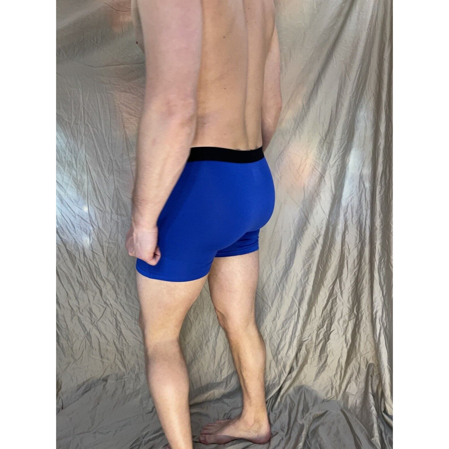 men's blue innersy weekly medium 5% spandex boxer brief