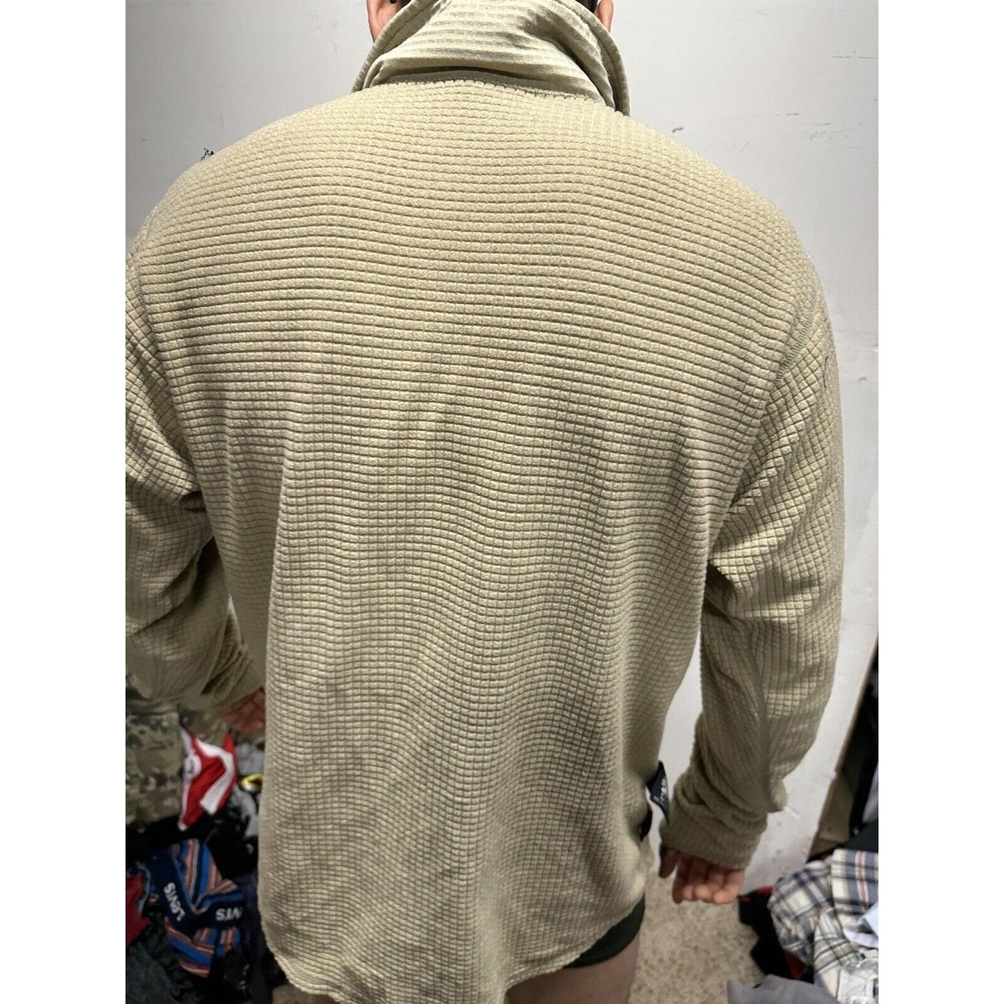 Men’s Tan Half Zip Polartec Official Gen III Army Issue Long Sleeve Pullover
