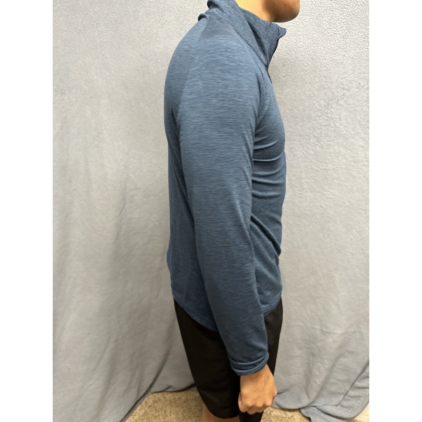 Men’s Blue Medium Weekend Sport Marine Layer 1/4 Zip Pullover Sweater