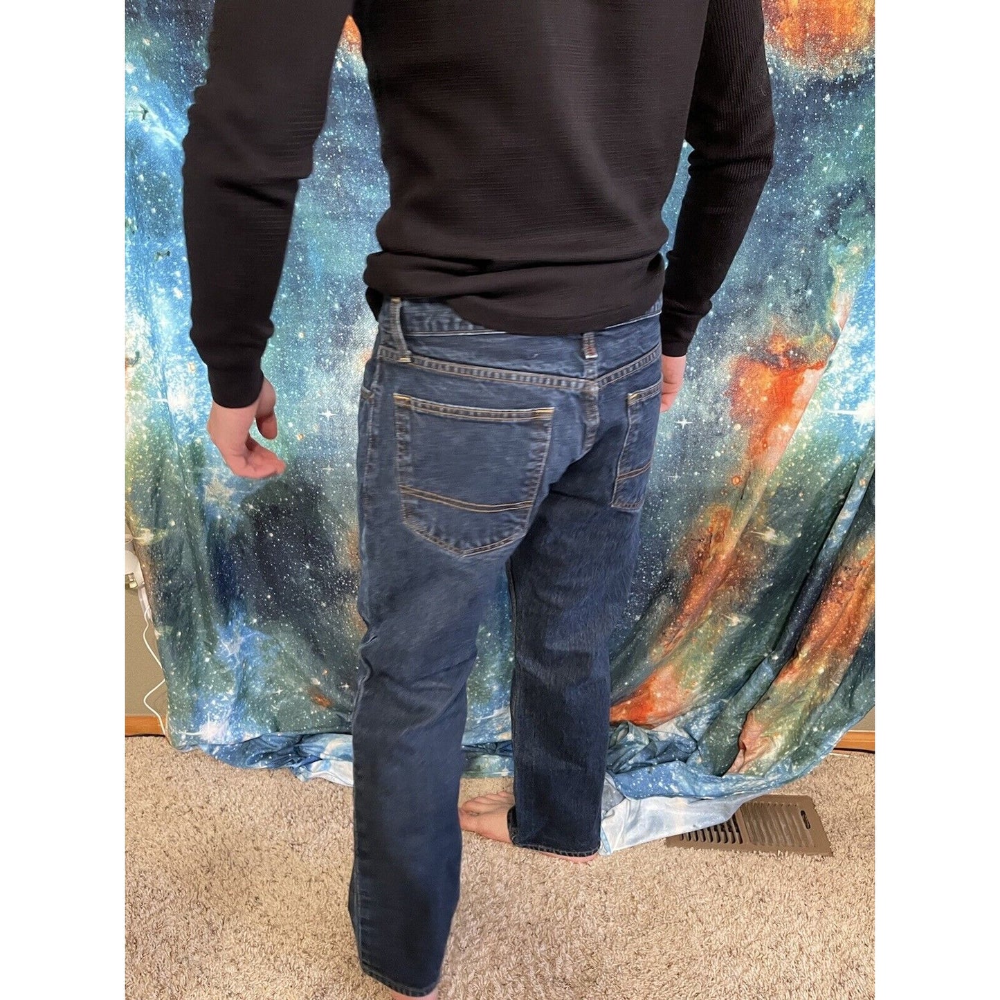 Arizona Jean Co. Men's Original Straight Dark Wash Denim Jeans Size 29x34