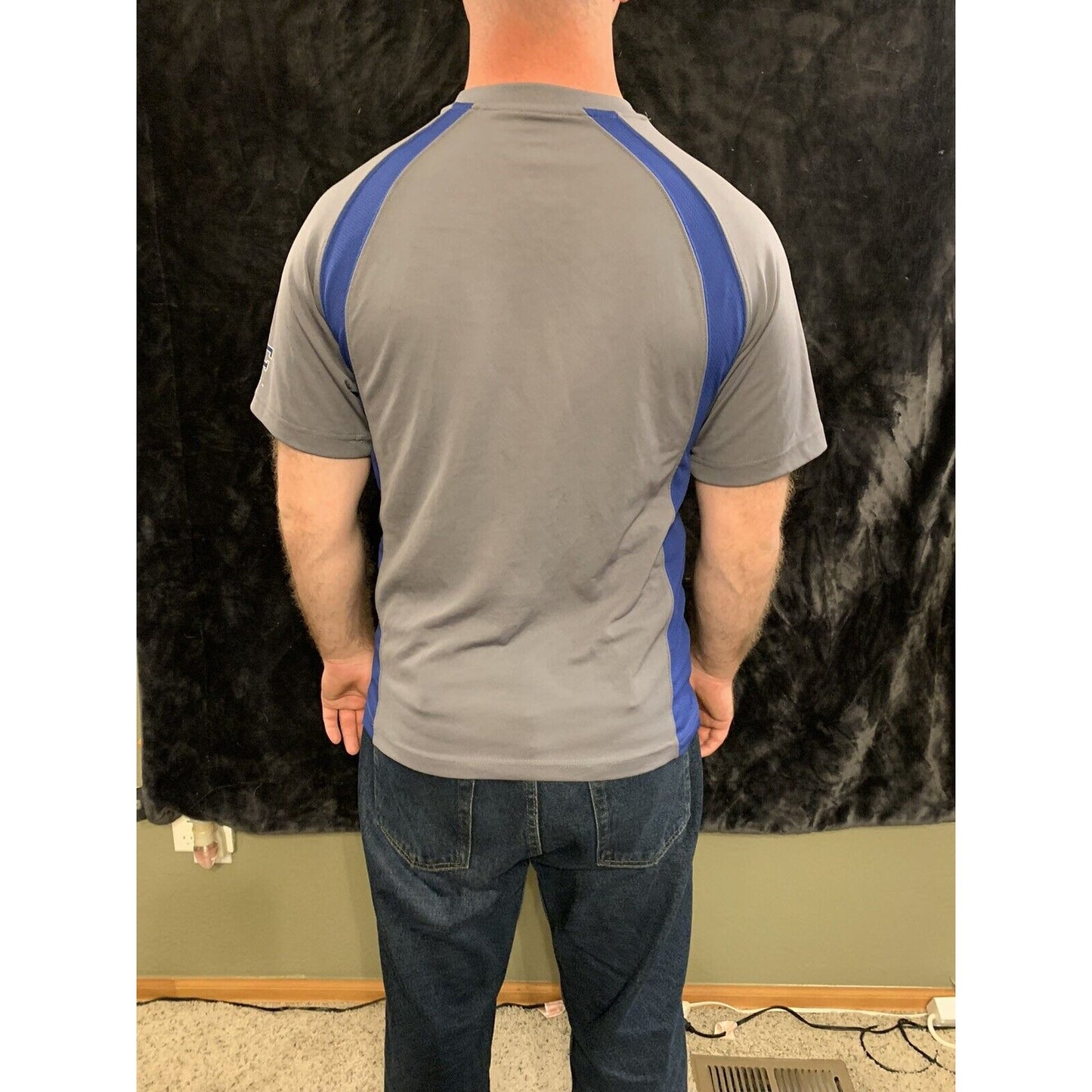 Air Force AF Workout Shirt Campus Heritage Grey And Blue Medium