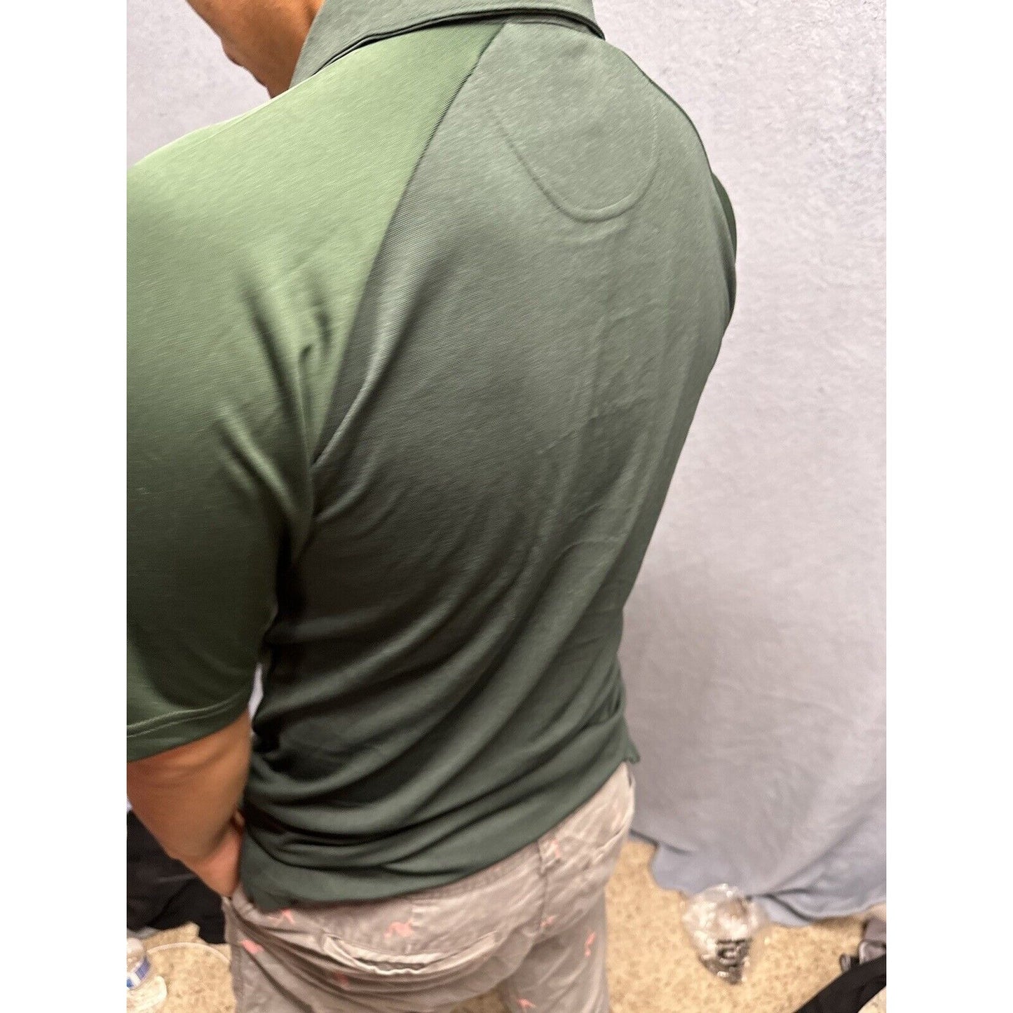 Men’s Champion Small Polo Colorado State University Rams Shirt Green
