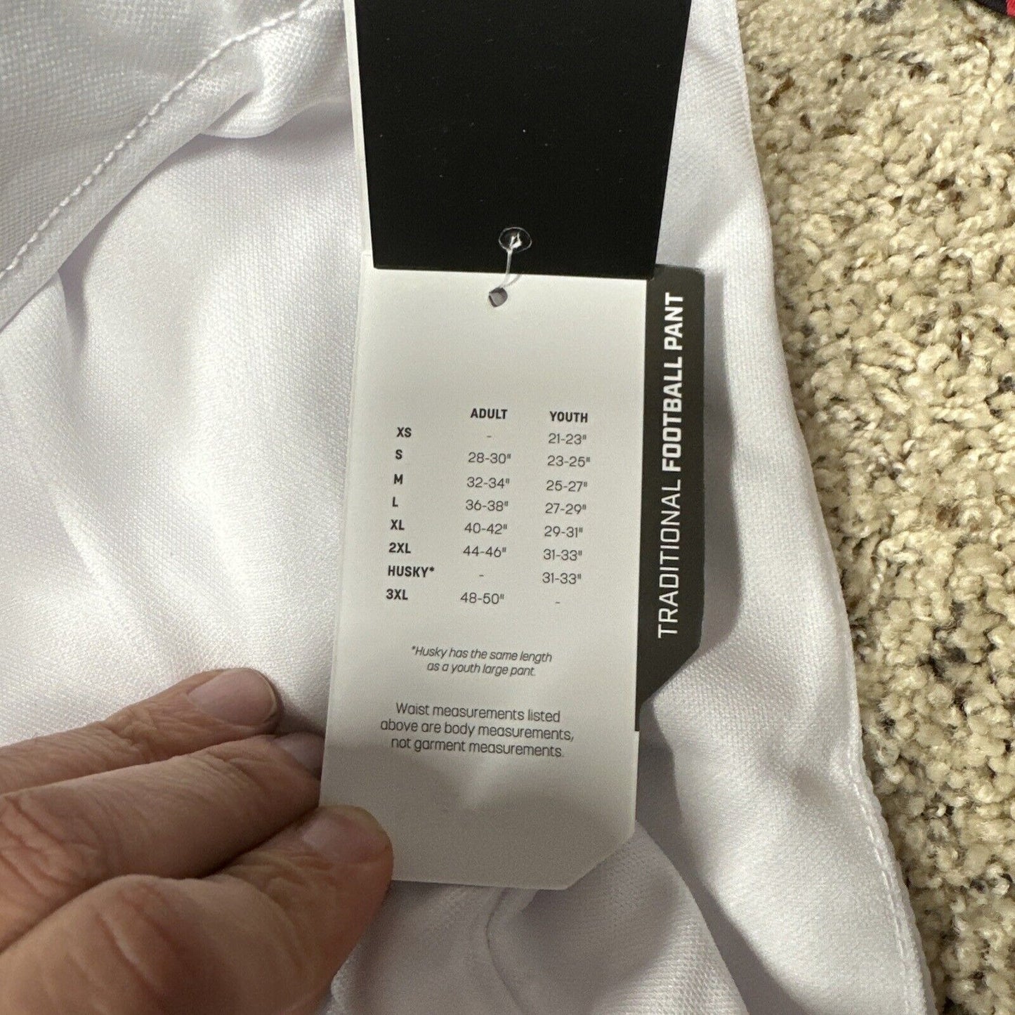 Champro Touchback Non-Integrated (No Pads) Football Pants Adult Medium White
