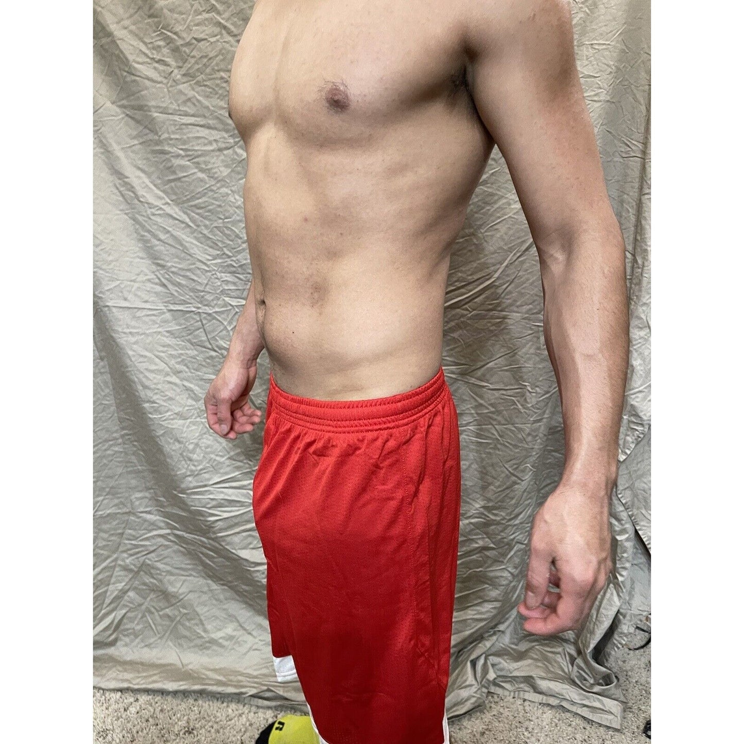 Boy's youth XL scarlet red under armour lacrosse style shorts