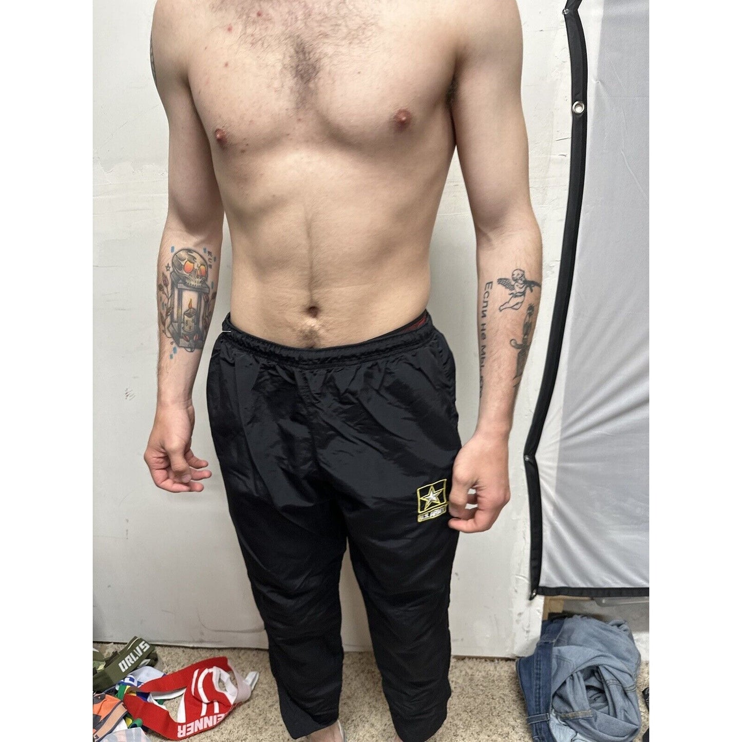 Us Army Pants Pt Small Extra Short Workout Exercise Black