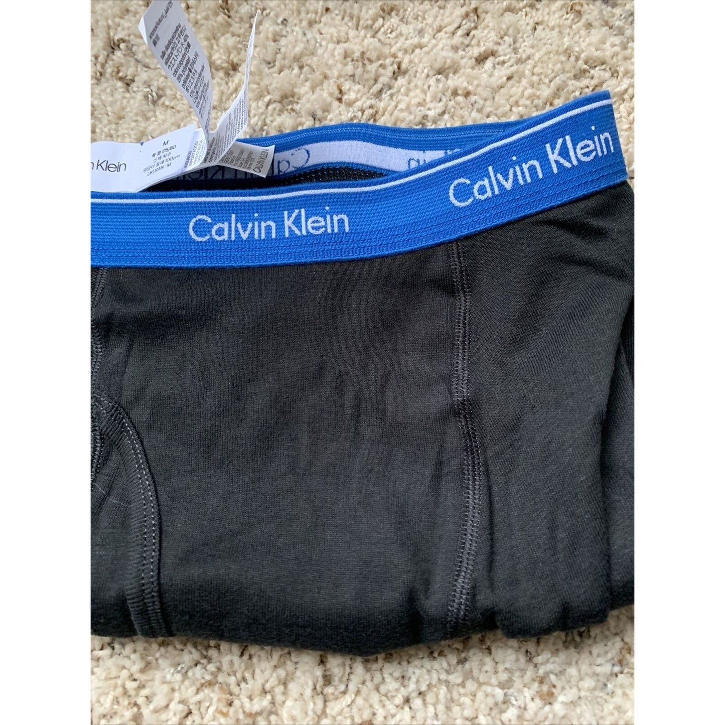 Calvin Klein Blue Band Black Compression Shorts Men’s Medium