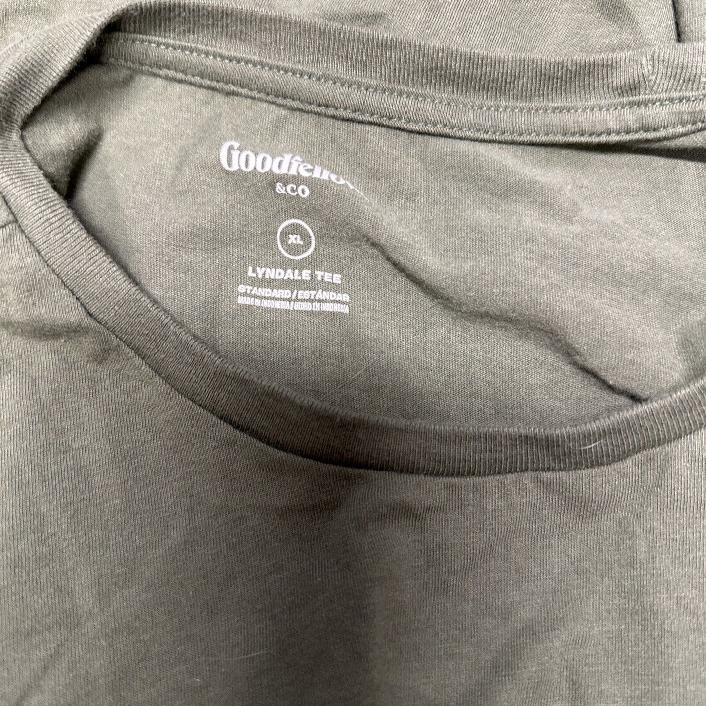 Olive Green Men’s Goodfellow Xl Lyndale Tee Short Sleeve