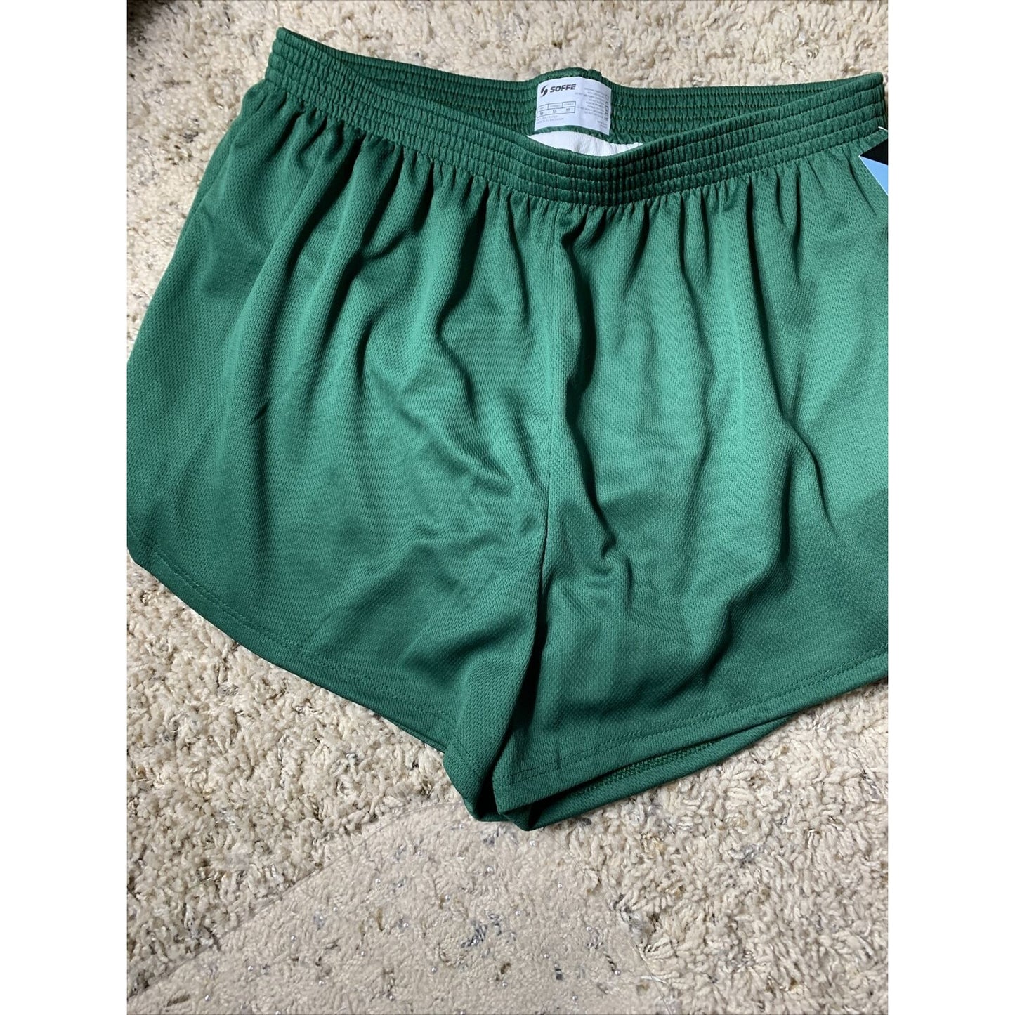 Dark Green Nylon Mini Mesh Shorts by Soffe - Men's Medium