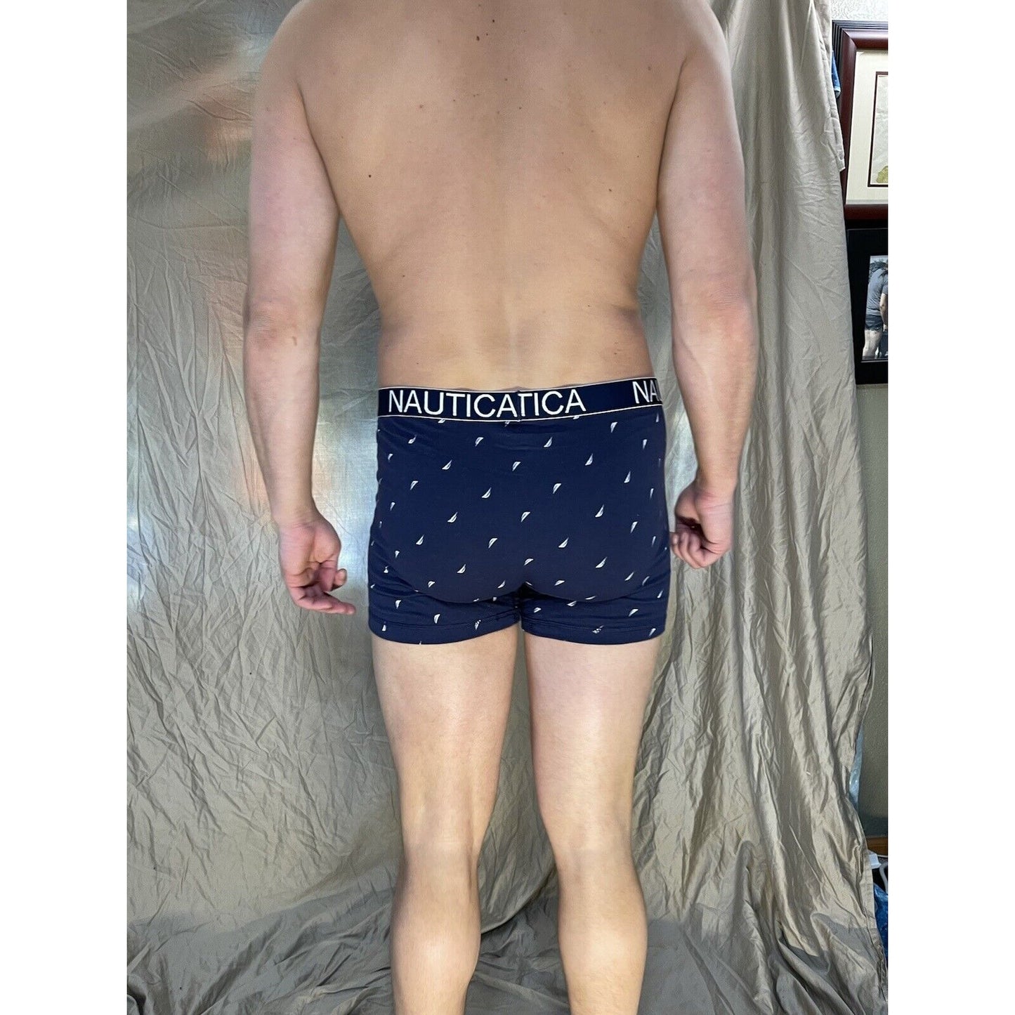 men's nautica - XL Navy blue compression boxer shorts