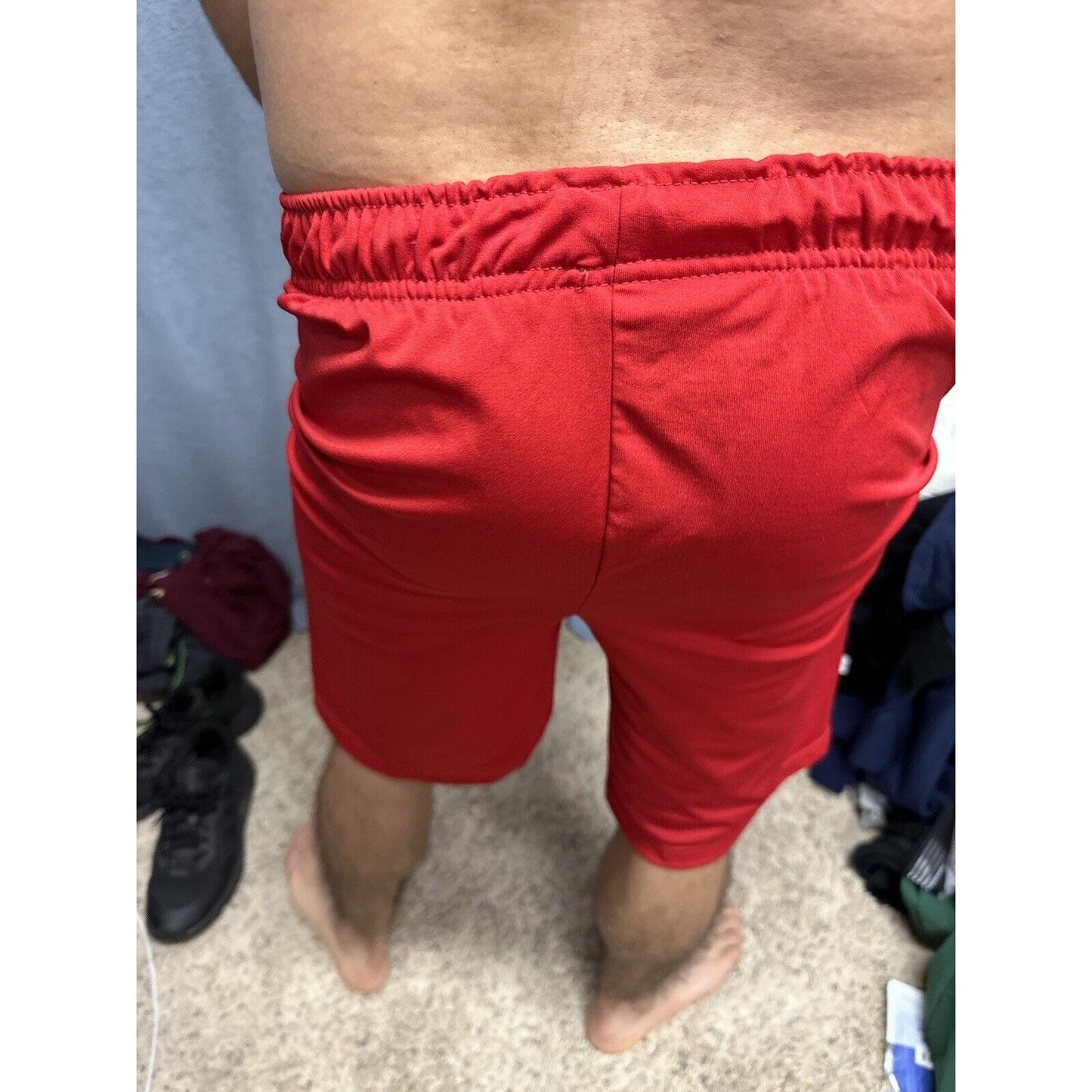 Men’s Red Champion Performance Shorts With Pockets No String