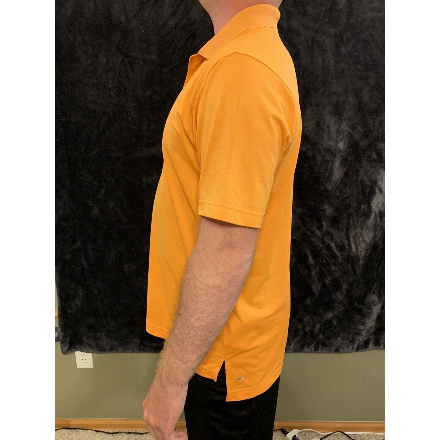 Adidas Climalite Men's Orange Short Sleeve Polo Shirt!! Size Medium