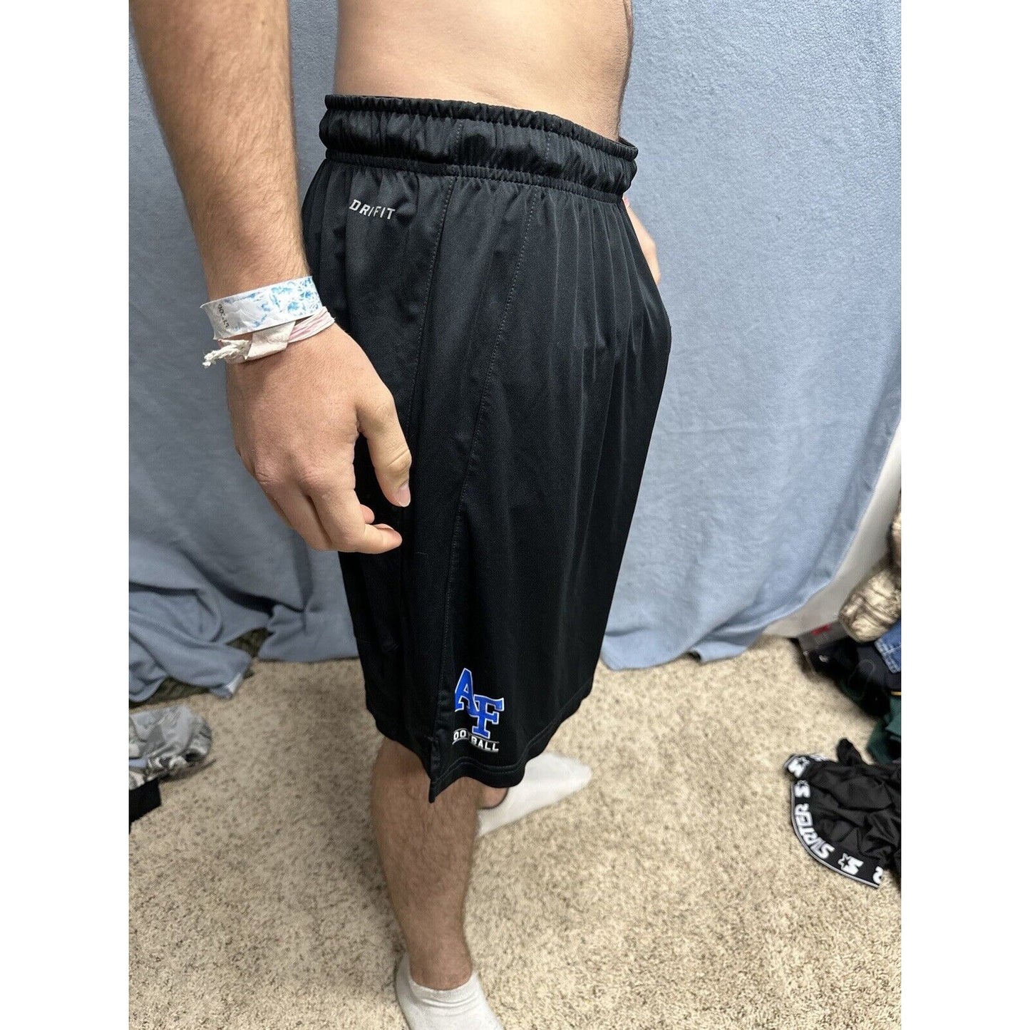 Men’s Nike Black XL Usafa Air Force Academy Football Shorts No Pockets
