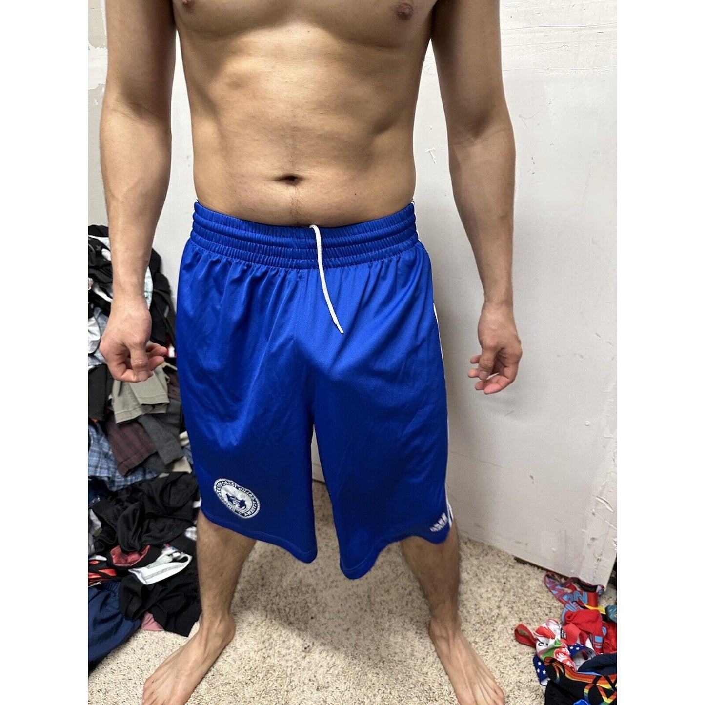 Men’s Blue Adidas Medium United States Coast Guard Academy Athletic Shorts