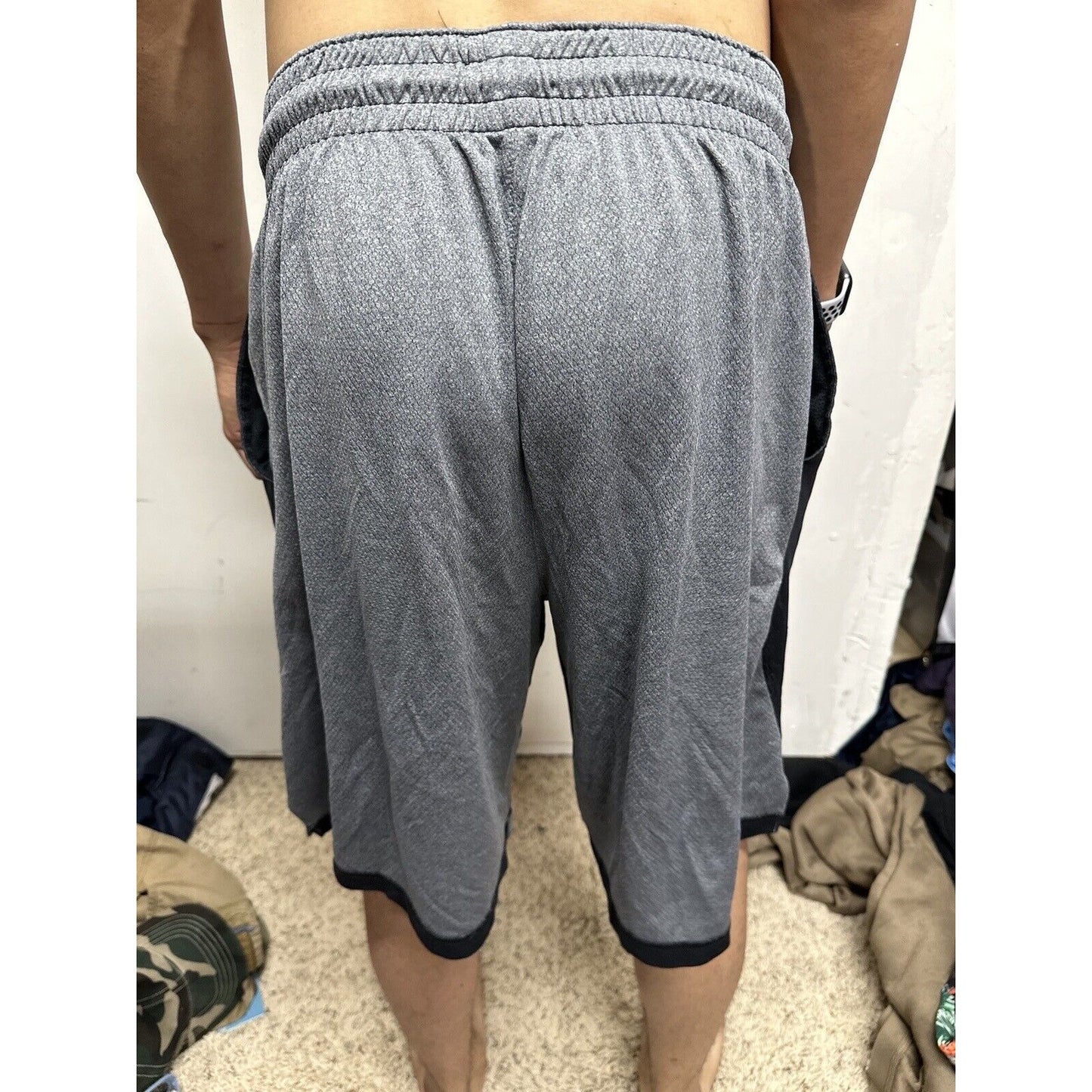 Men’s Black And Gray Nike XL Athletic Shorts With Pockets