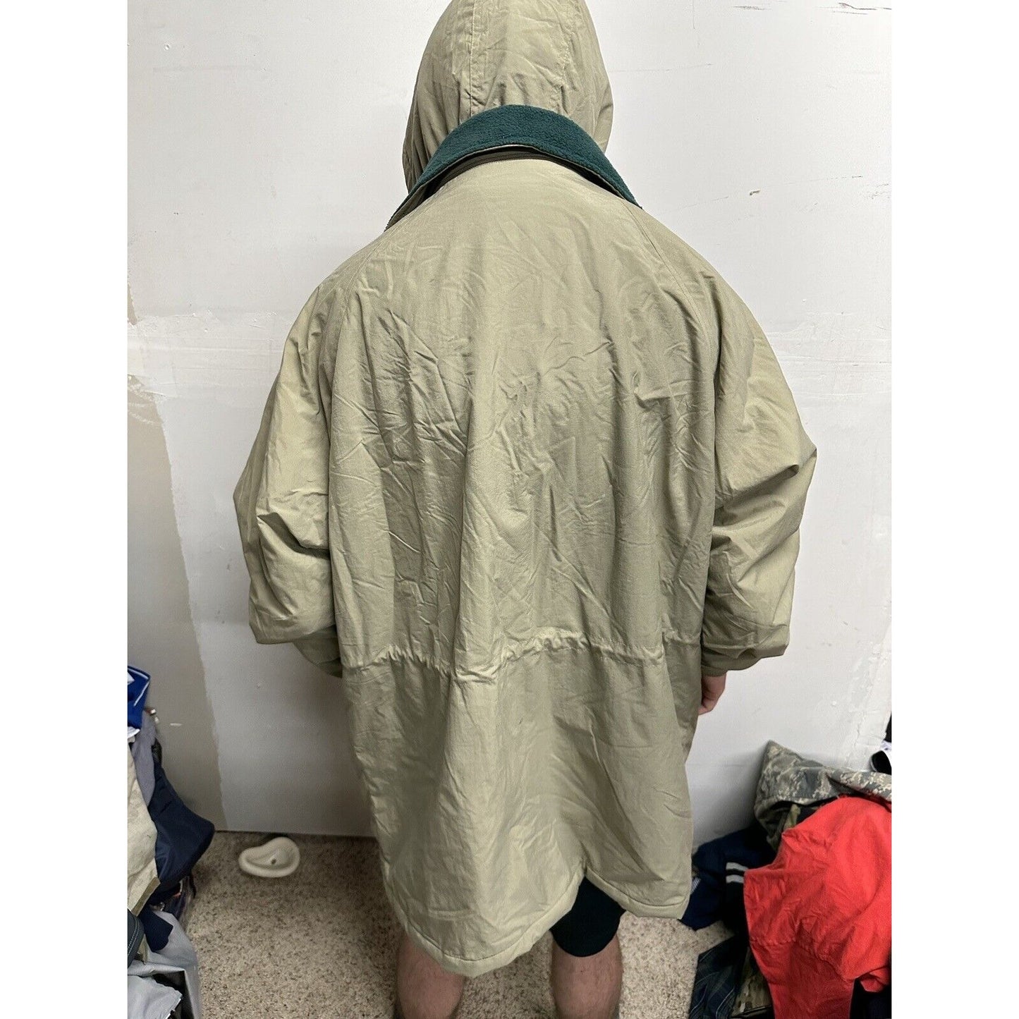 Men’s XL Tri-mountain Beige Jacket With Detachable Hoodie