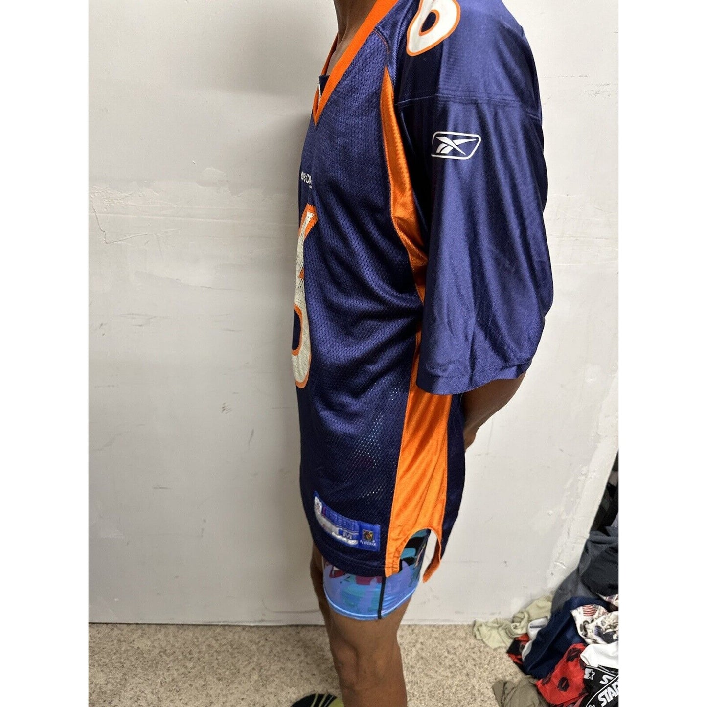 Men’s Reebok NFL Equipment Denver Broncos On Field Medium Football Jersey Cutler