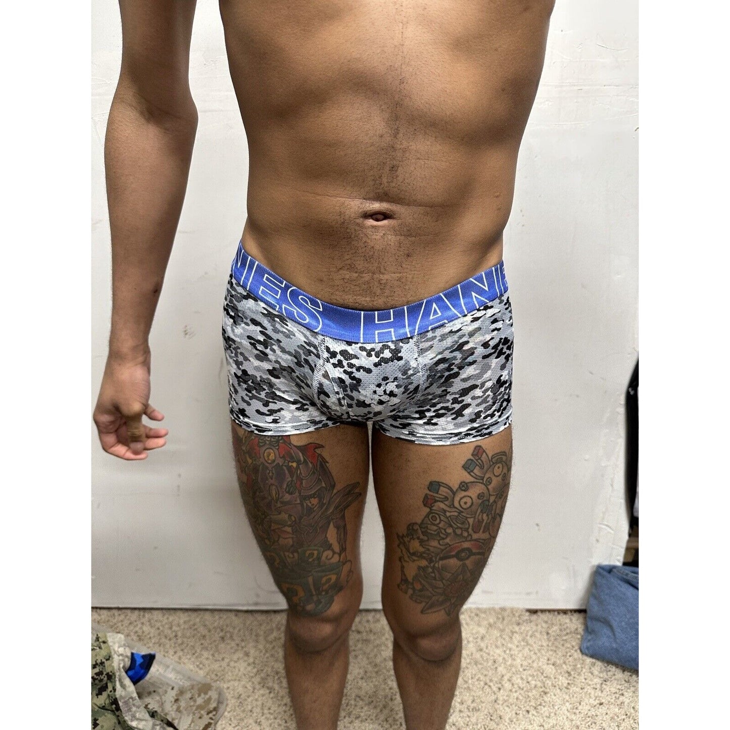 Boy’s small Hanes gray Camo boxer briefs