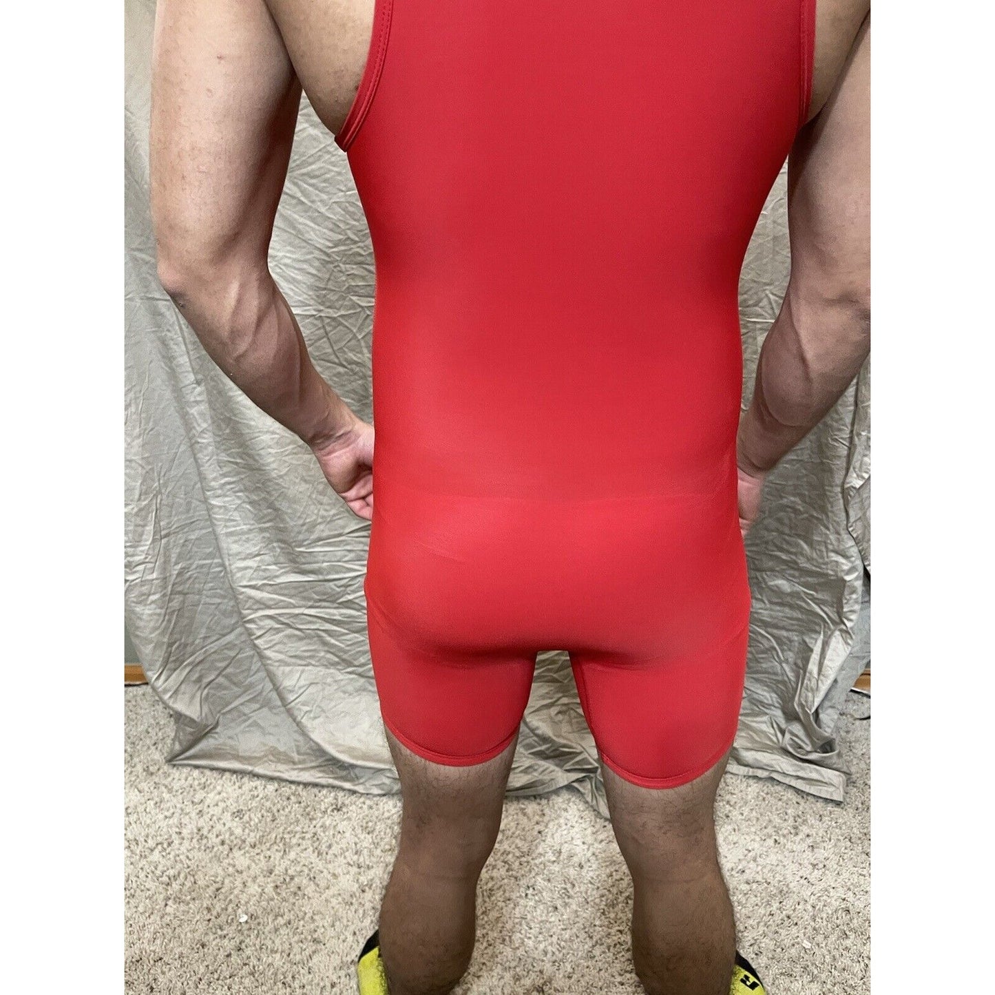 Boy's Youth Large Red Wrestling Singlet Alleson Athletic