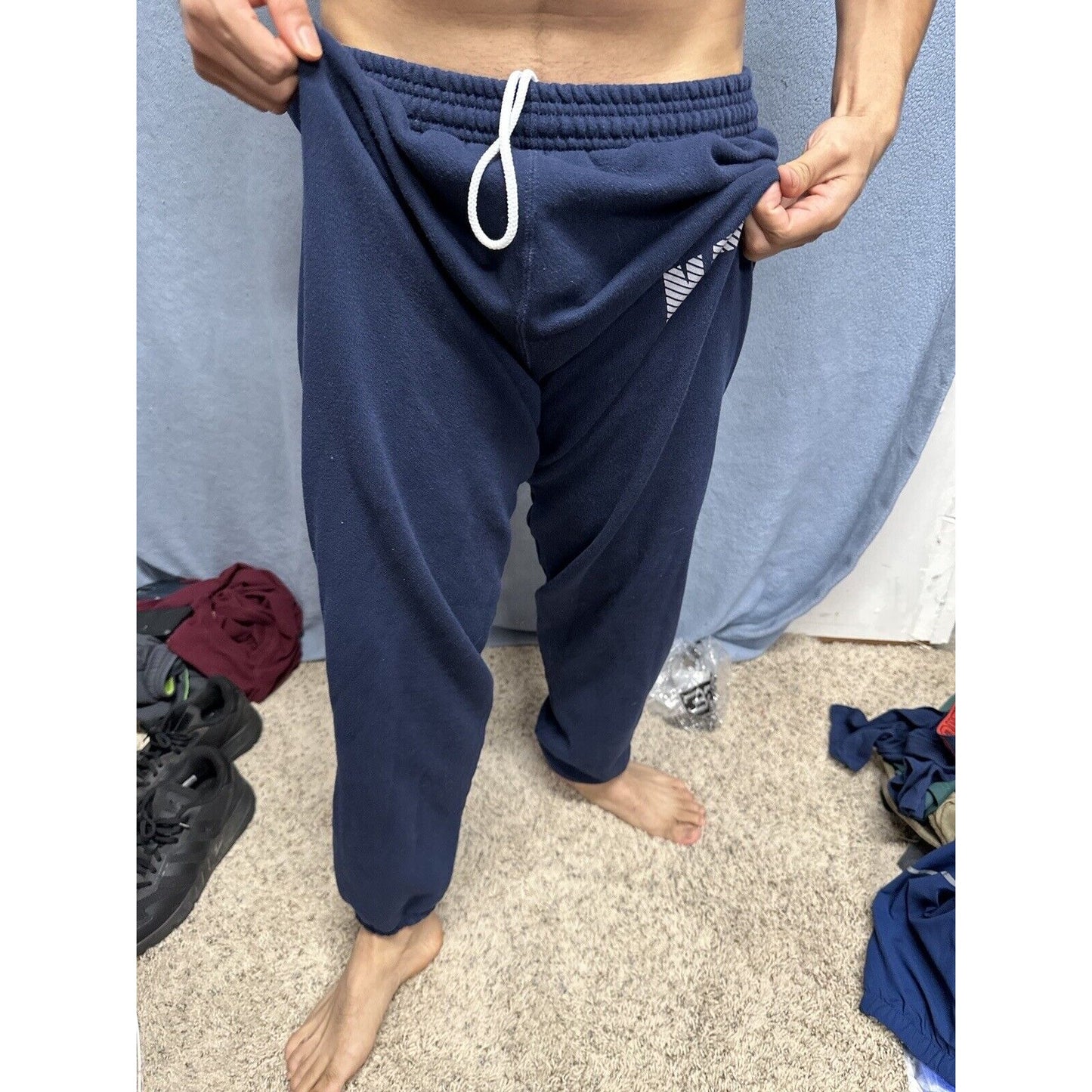 Men’s Navy Blue Medium Authentic US Navy Uniform Pt Sweat Pants