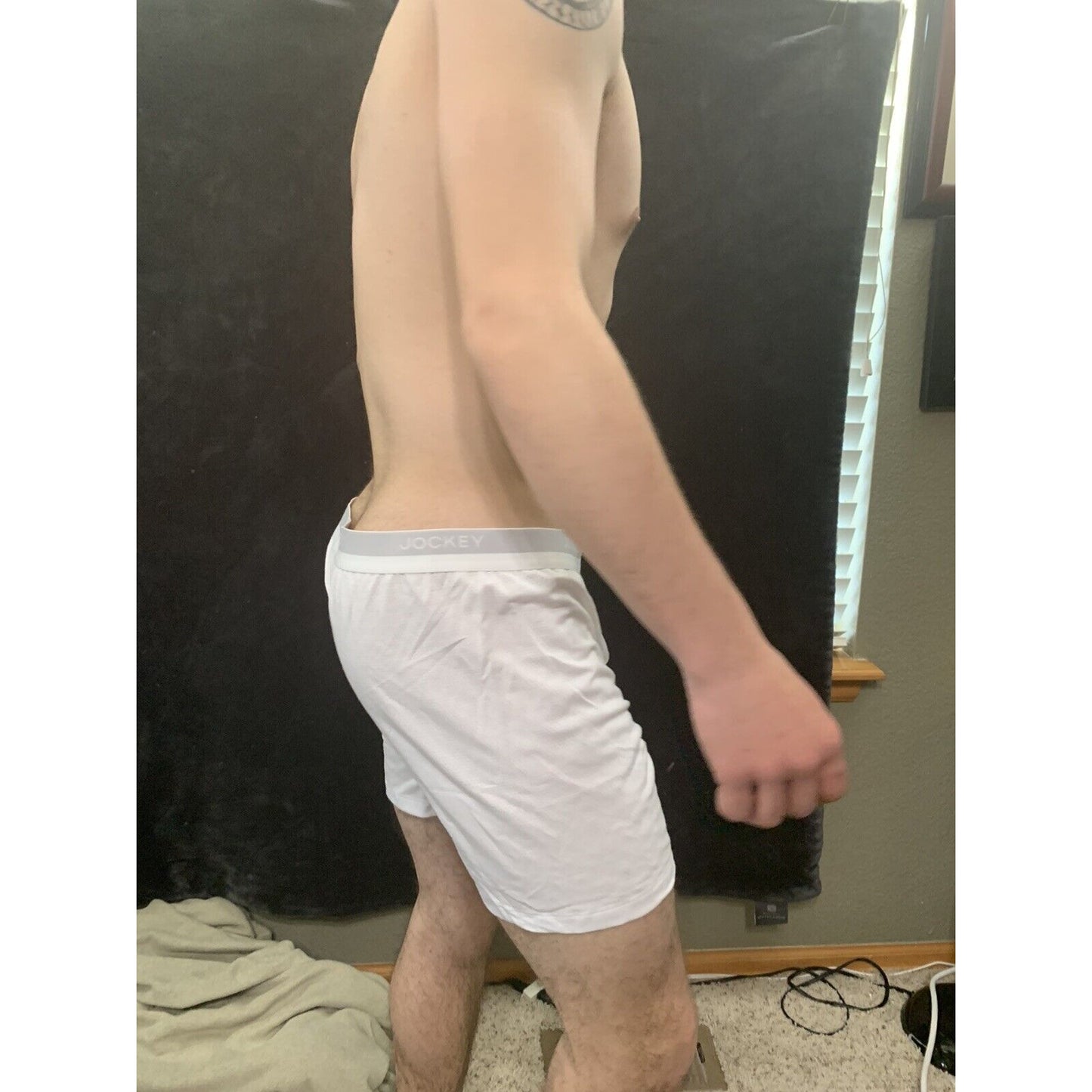 Men’s Jockey White Ultimate Breathe Boxer Brief XL