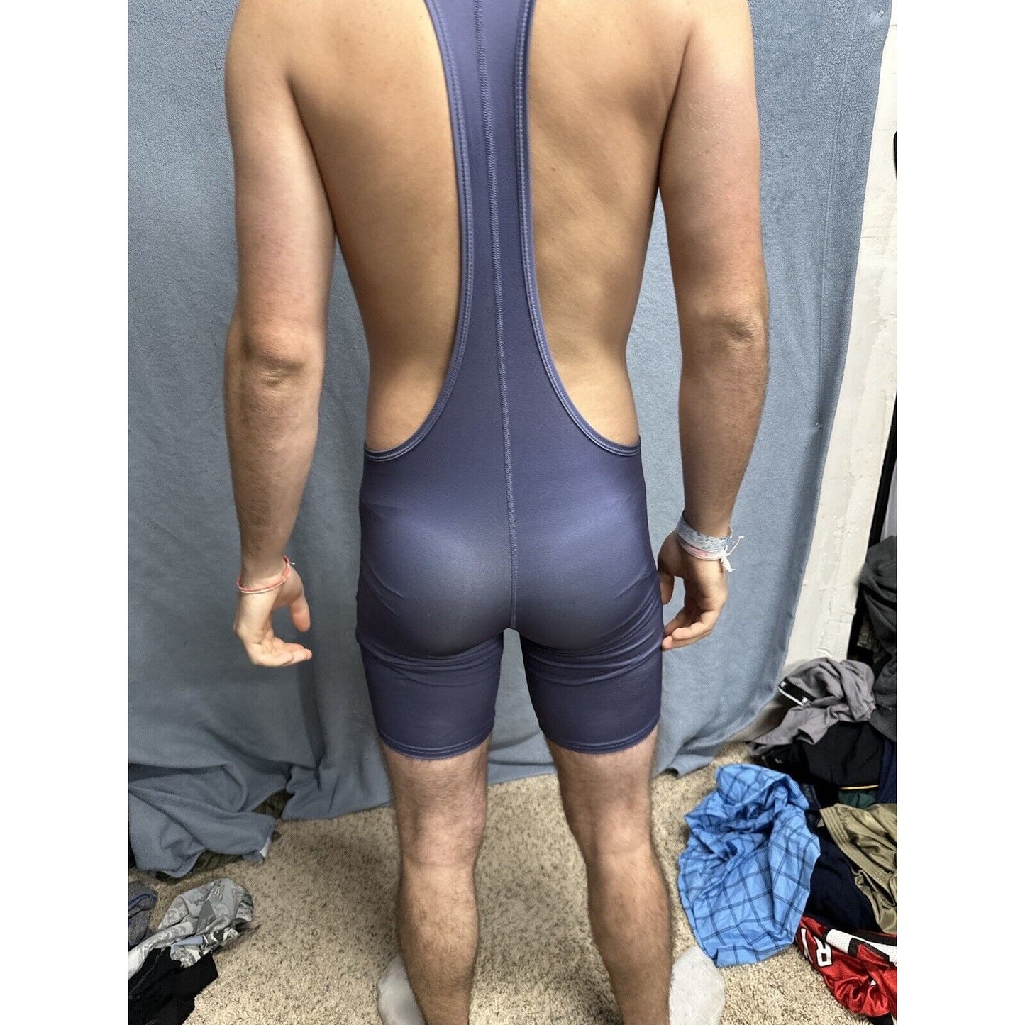 Men’s Tauwell Athletics Gray Wrestling Singlet