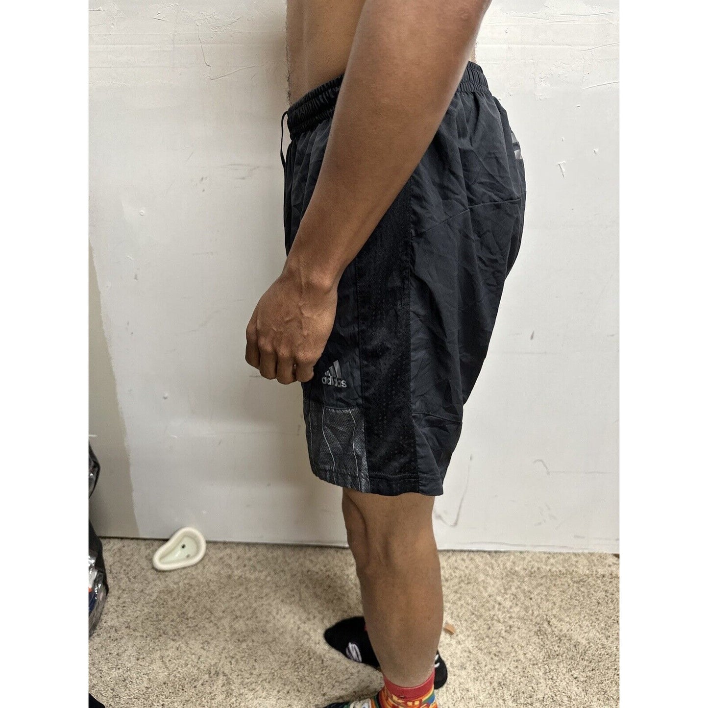 Men’s Black Adidas Supernova Athletic Shorts Fits Like Medium