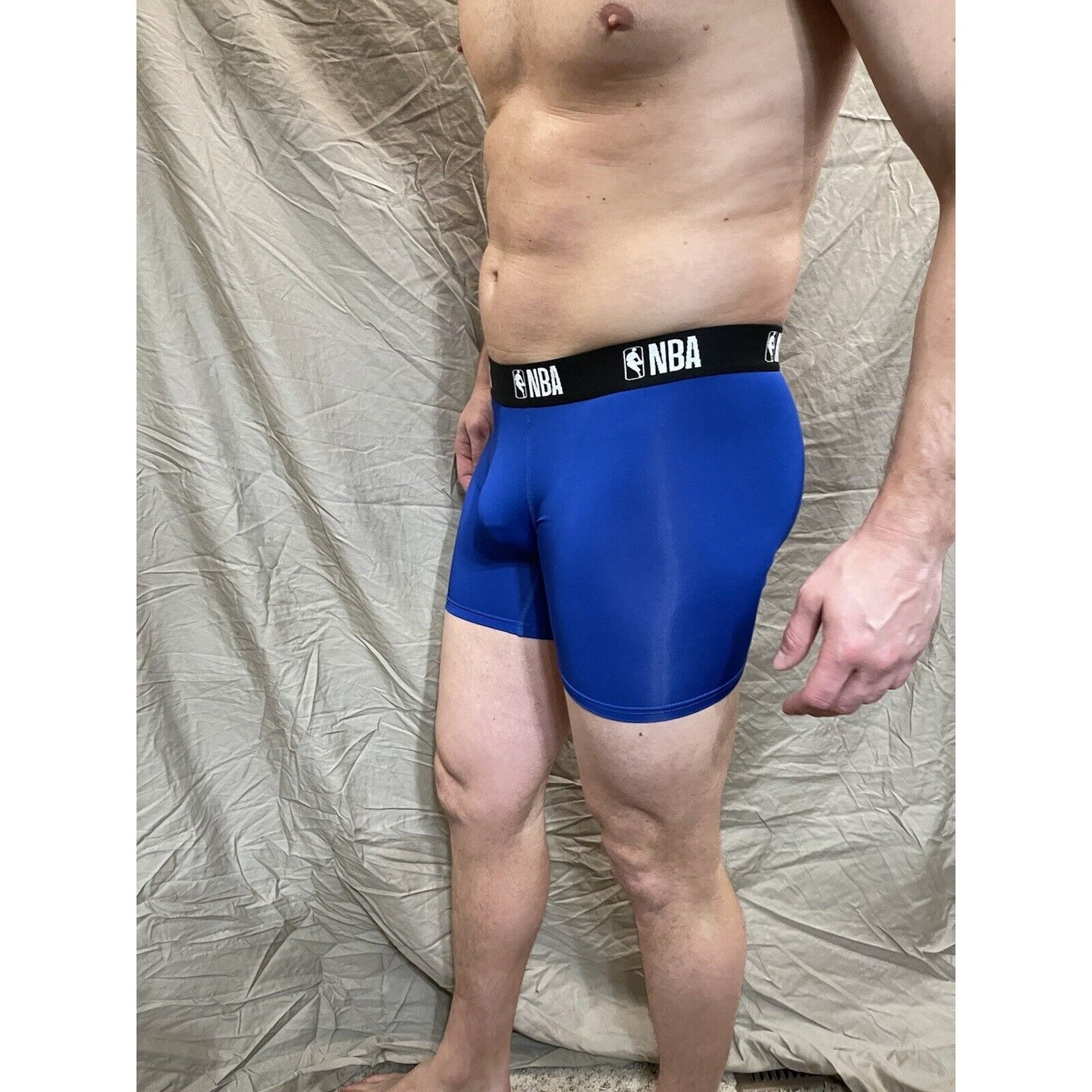 men's royal blue NBA compression shorts small