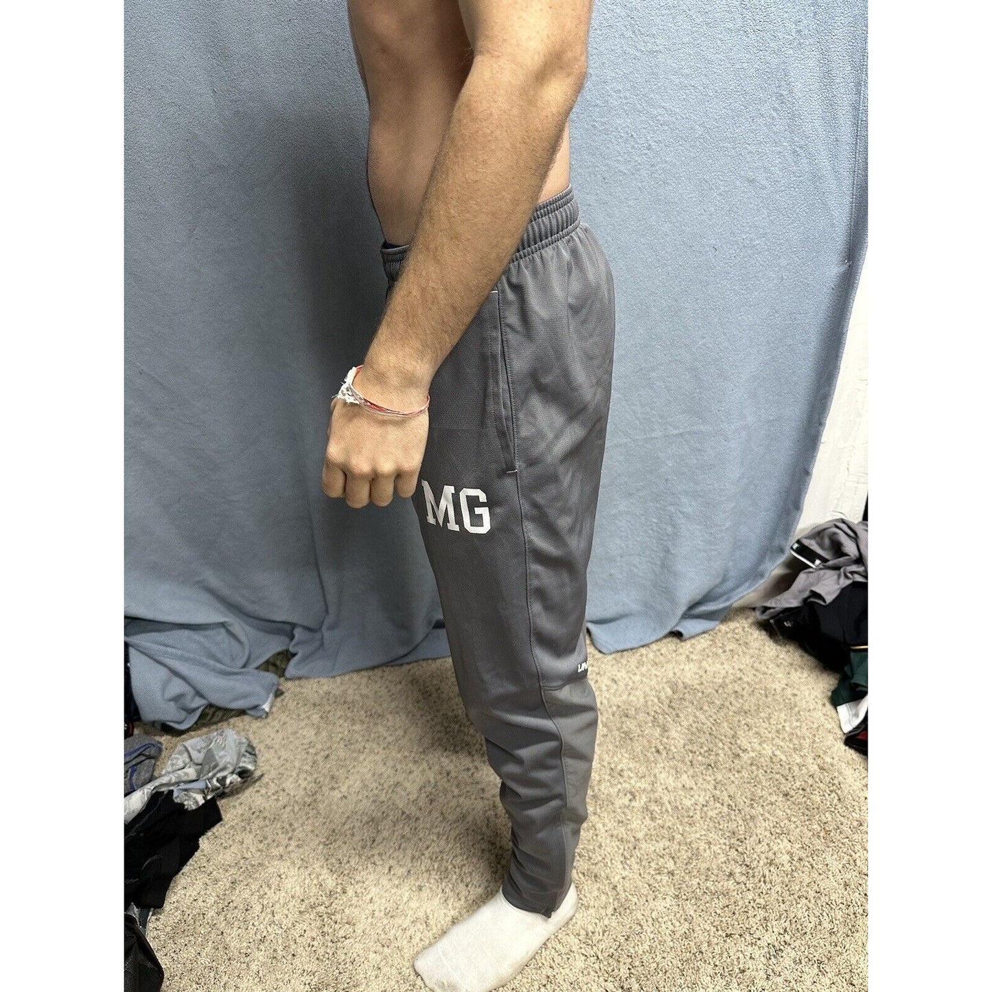 Men’s Gray Fitted Large Under Armour Sweatpants With Pockets MG