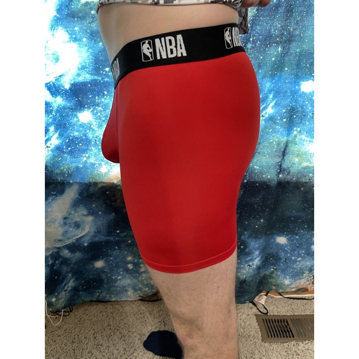Men's NBA XL Red Compression Shorts