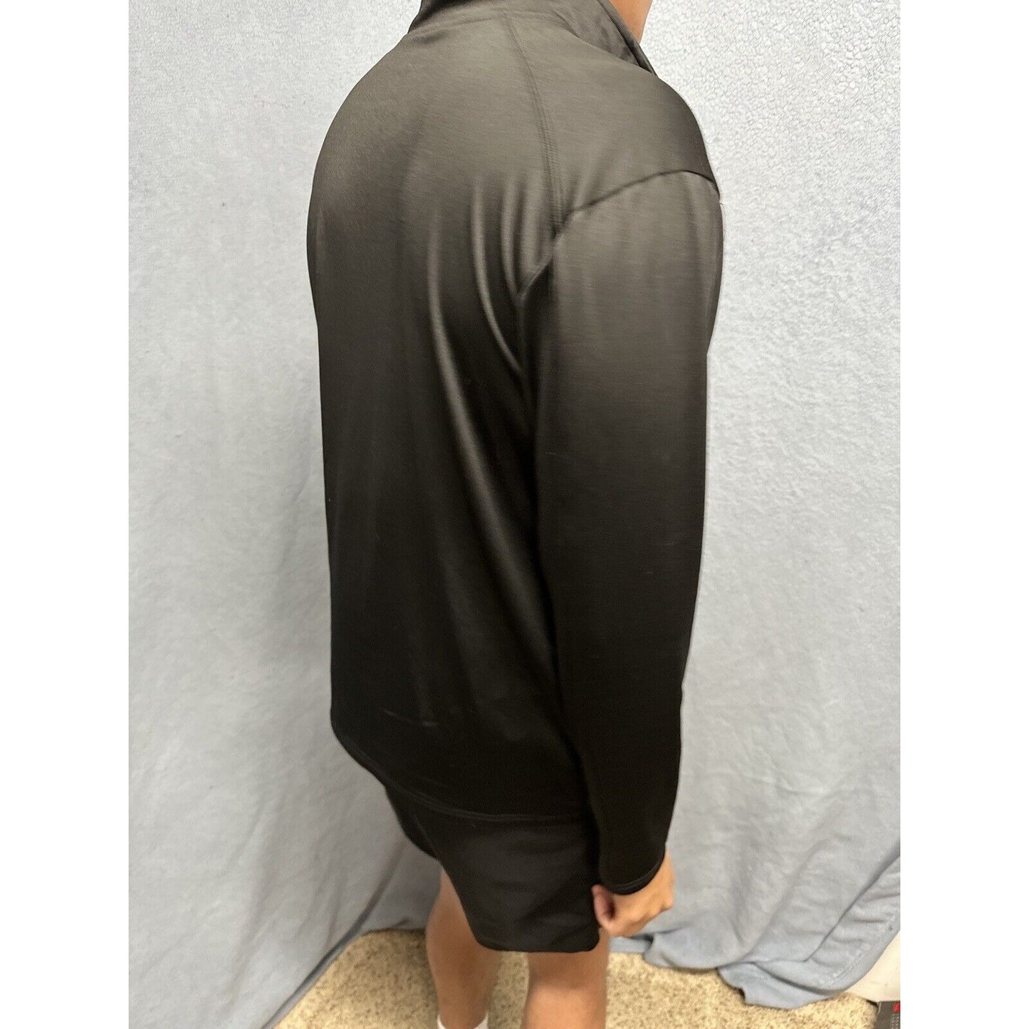 Men’s Black BSN Sports Large Quarter Zip Pullover Vista Ridge High School Soccer