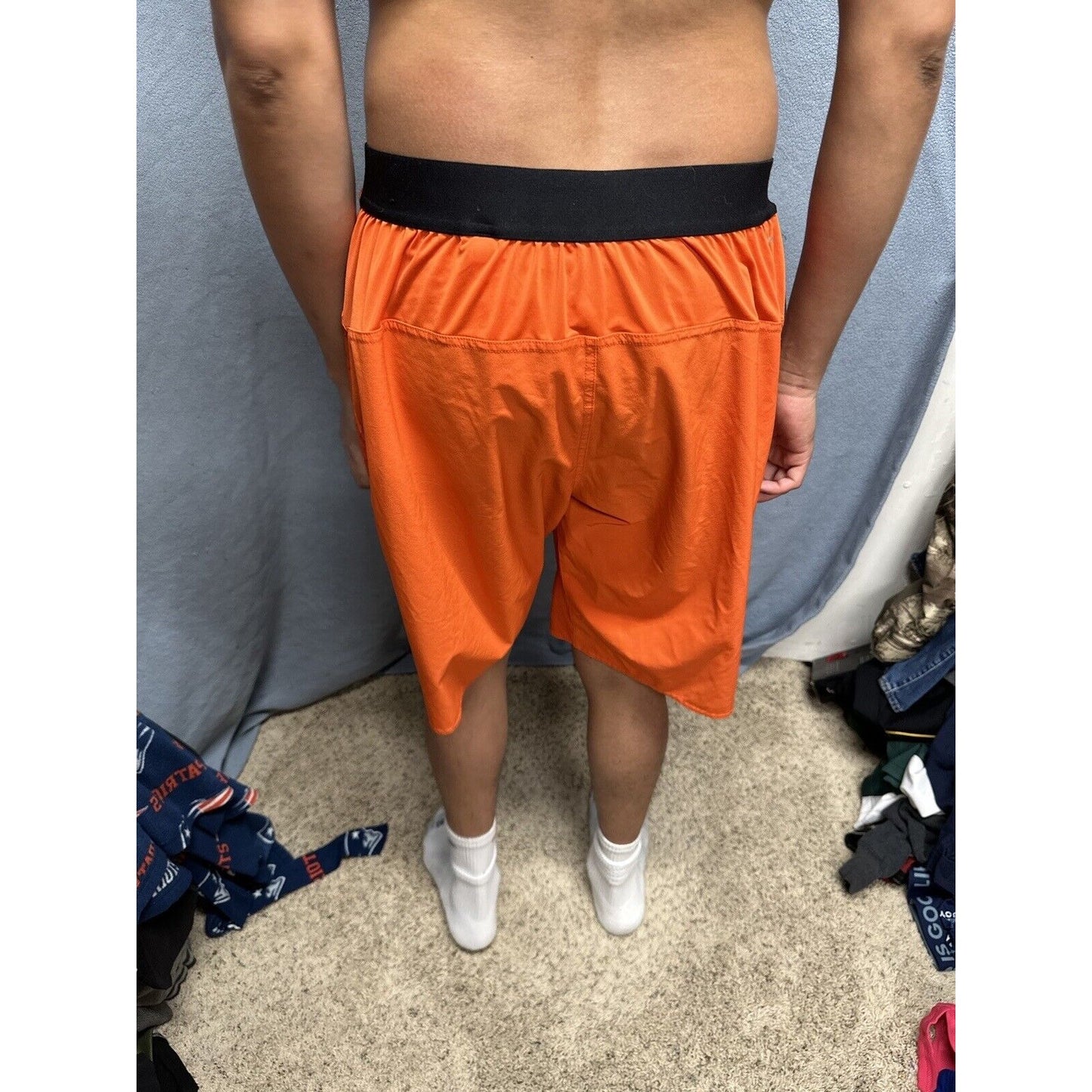 Men’s Orange Reebok Large Movement Zones Trunks Board Shorts