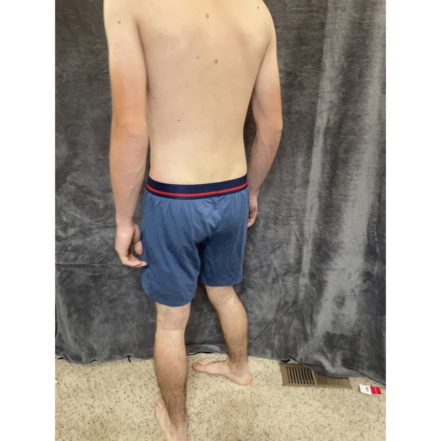 men's buffalo david bitton blue cotton spandex boxer shorts
