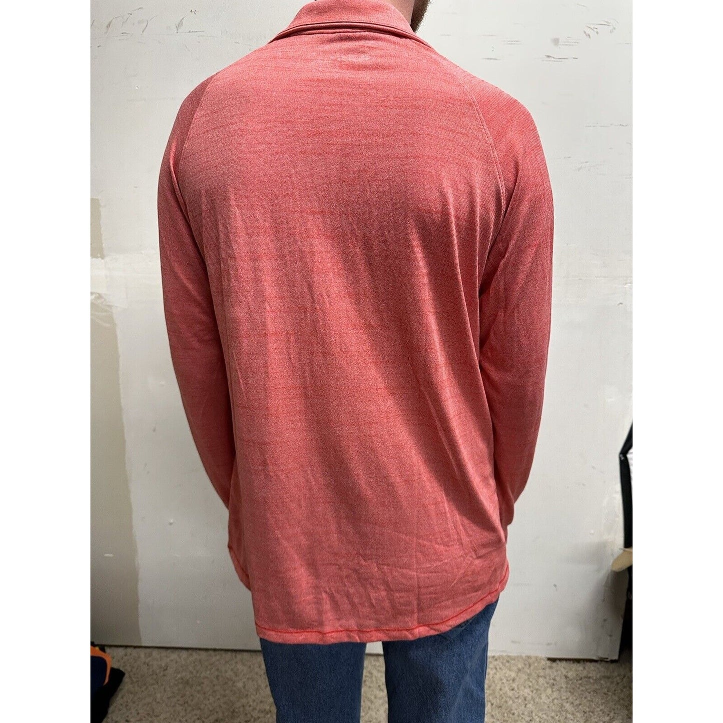 men’s loose under armour quarter zip long sleeve corral pullover shirt Large