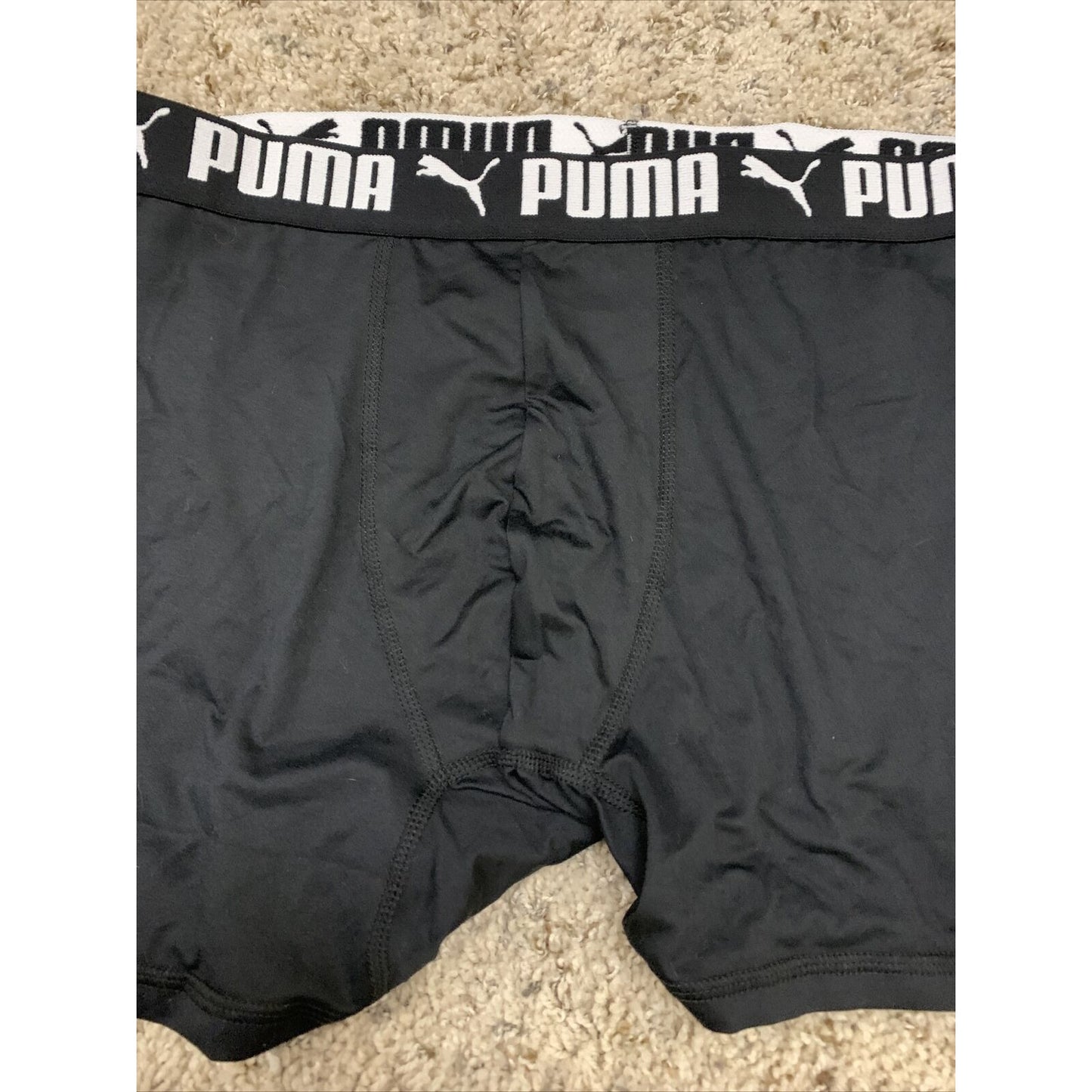 Puma Men’s Black Compression Shorts Extra Large 10% Spandex XL