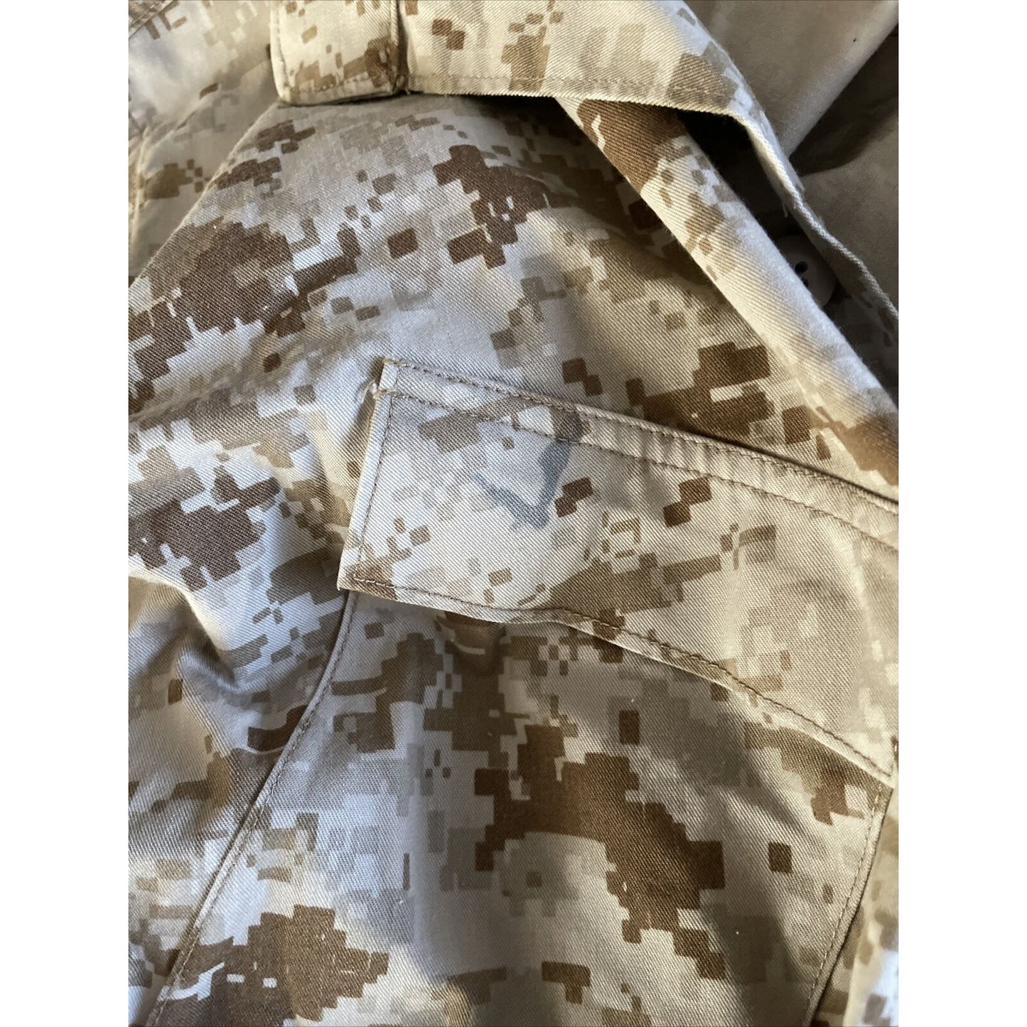 men's usmc marines desert camo top blouse medium regular