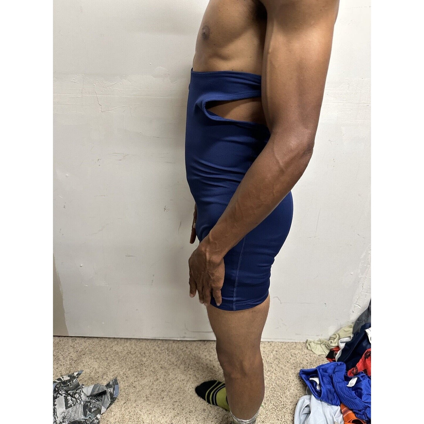 Youth Boy’s XL Wrestling Singlet Navy Blue