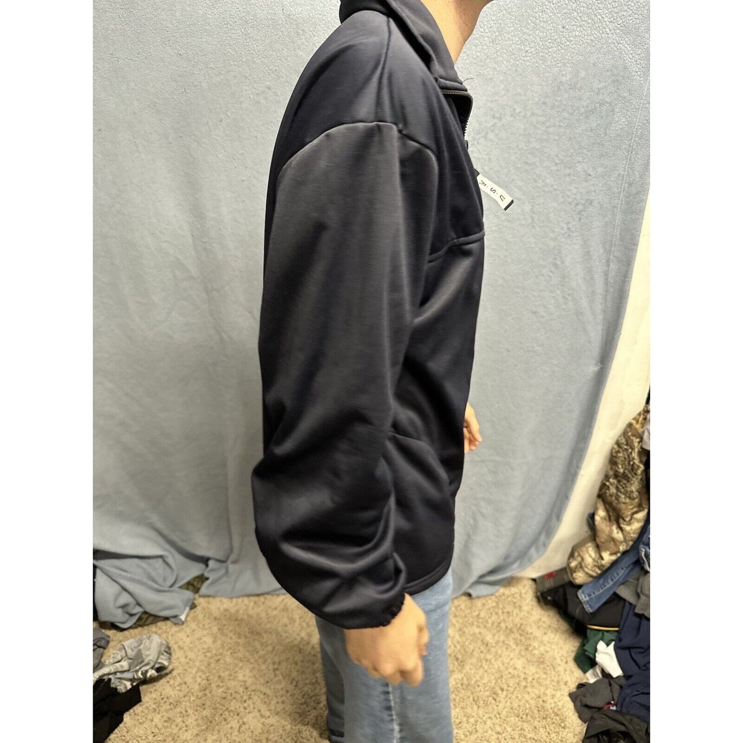 Men’s Dark Blue US Olympic Committee Fill Zip Large Jacket Polyester