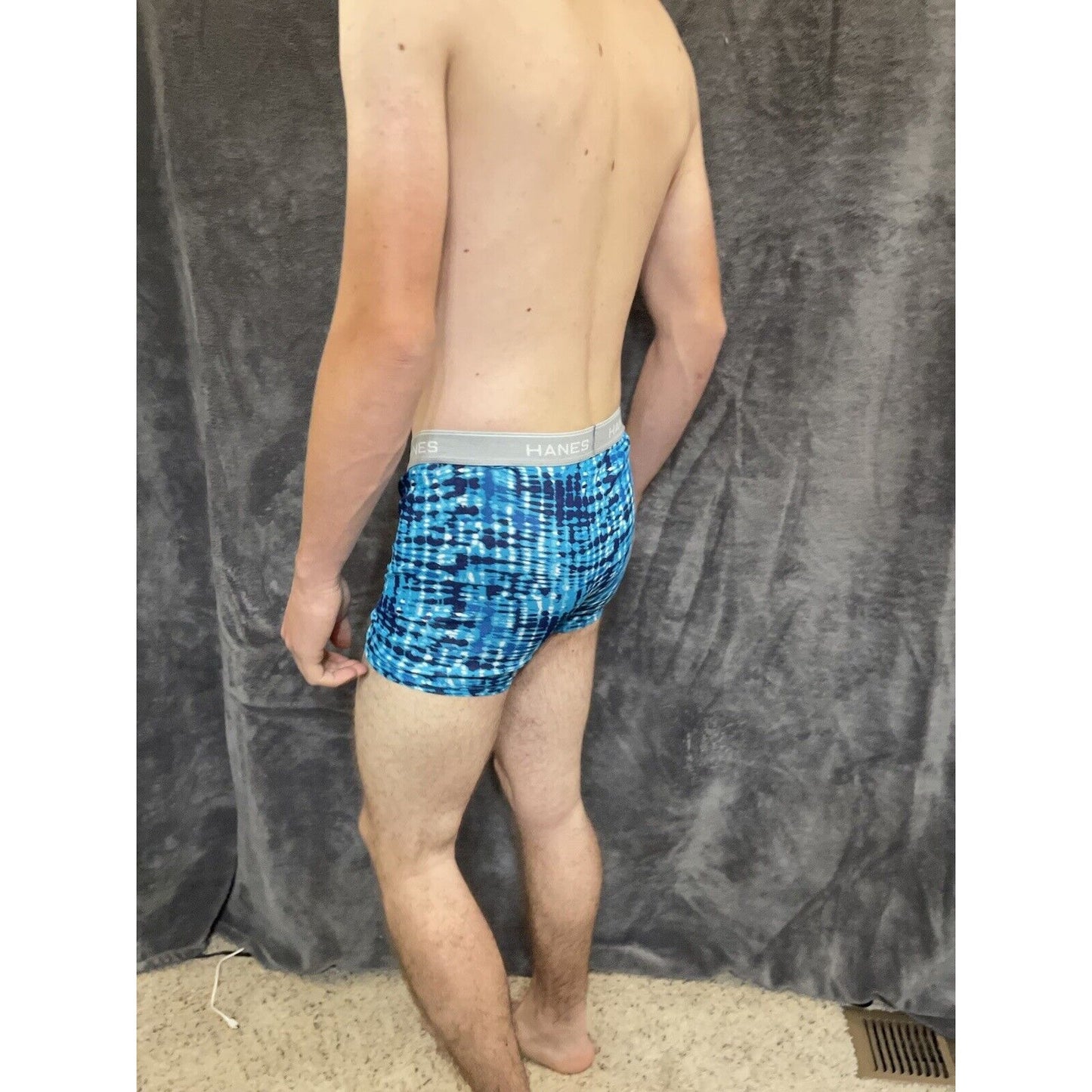 boy's XL hanes aqua blue boxer brief