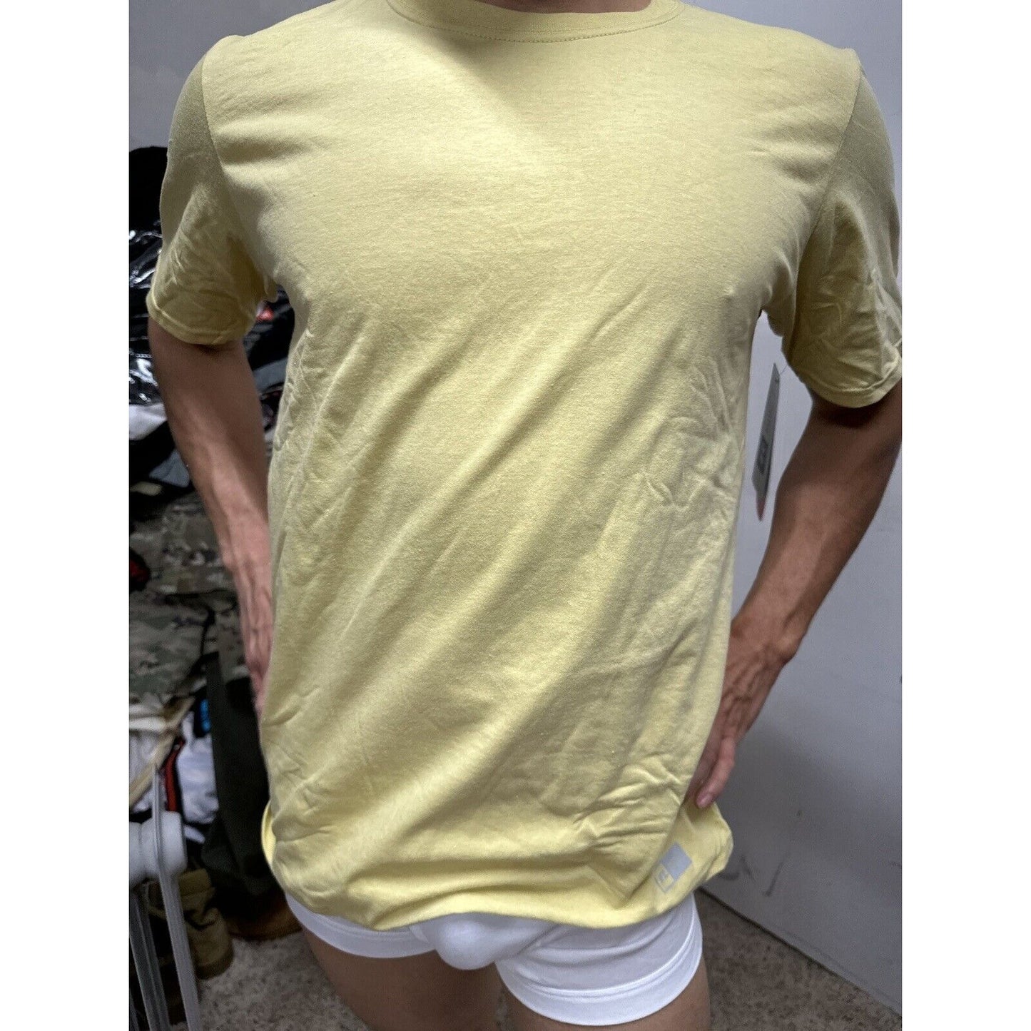 Russell Athletic Gold Medium Tshirt Short Sleeve Dri Power Odor Protection