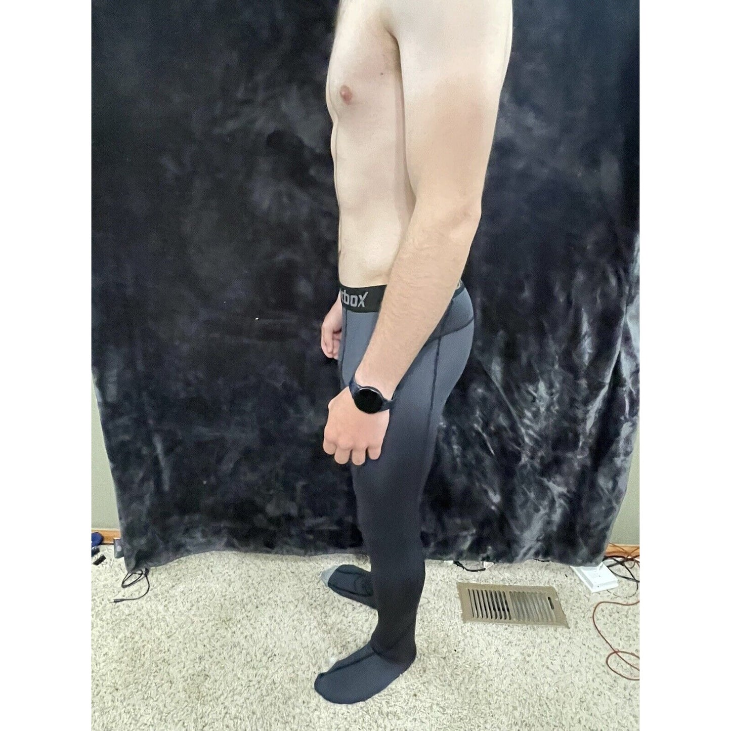 Men’s Roacbox Black Medium Base Layer Leggings Pants