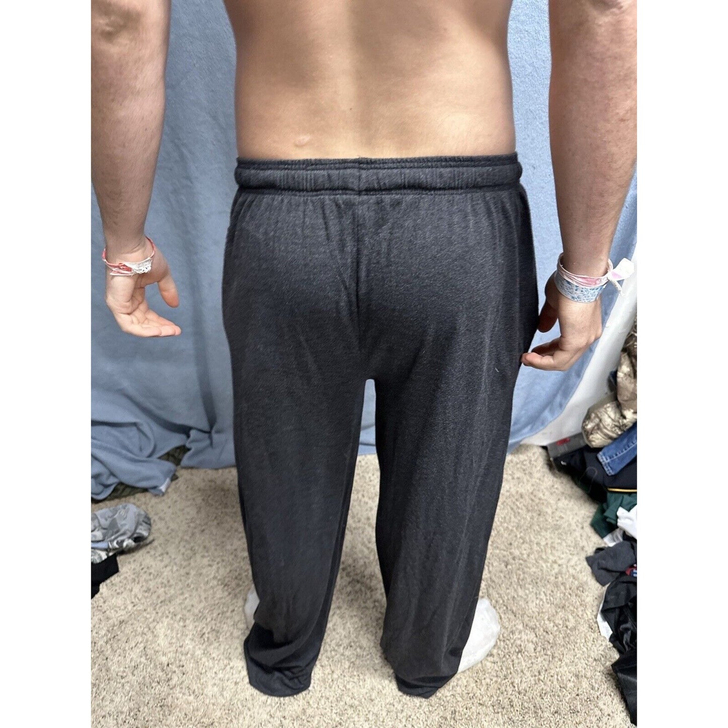 Men’s Large Batman Dark Gray Lounge Pants Sleep Wear With Pockets Large