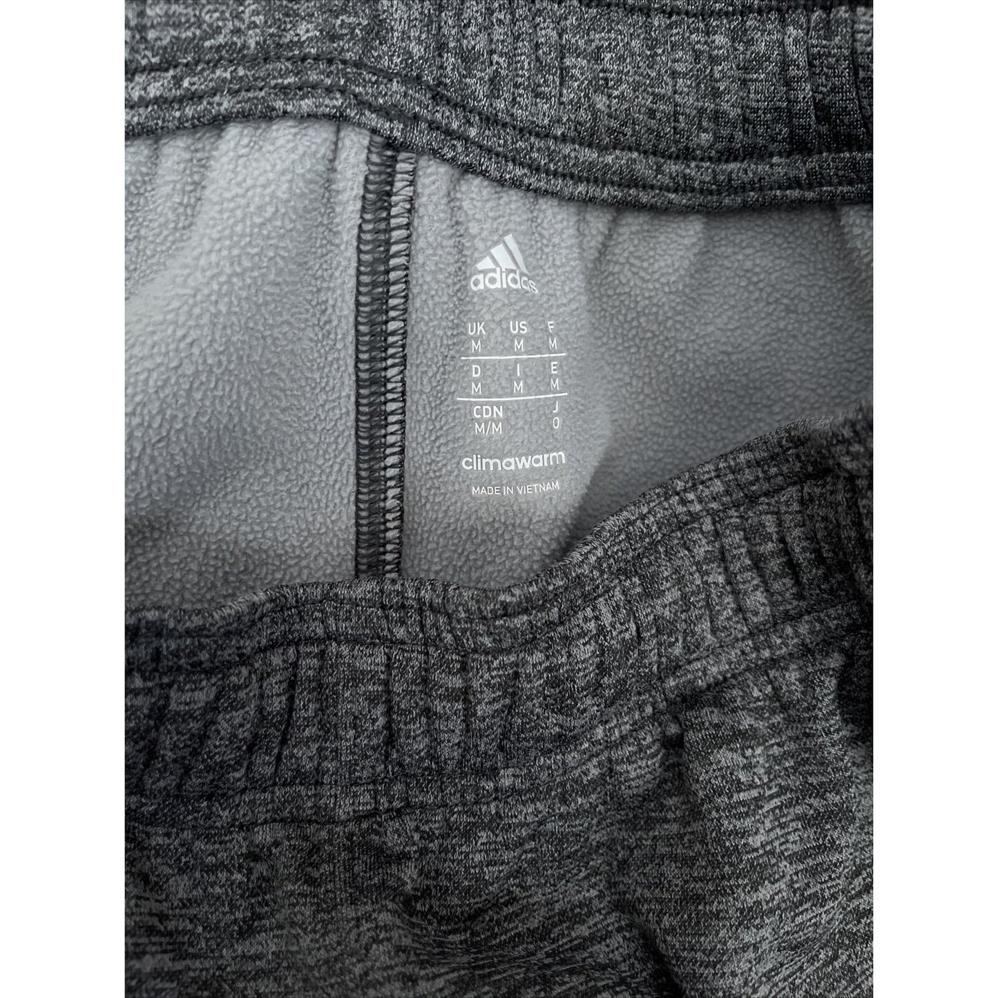 Men's Adidas Medium Gray Sweat pants athletic zip pockets Climawarm