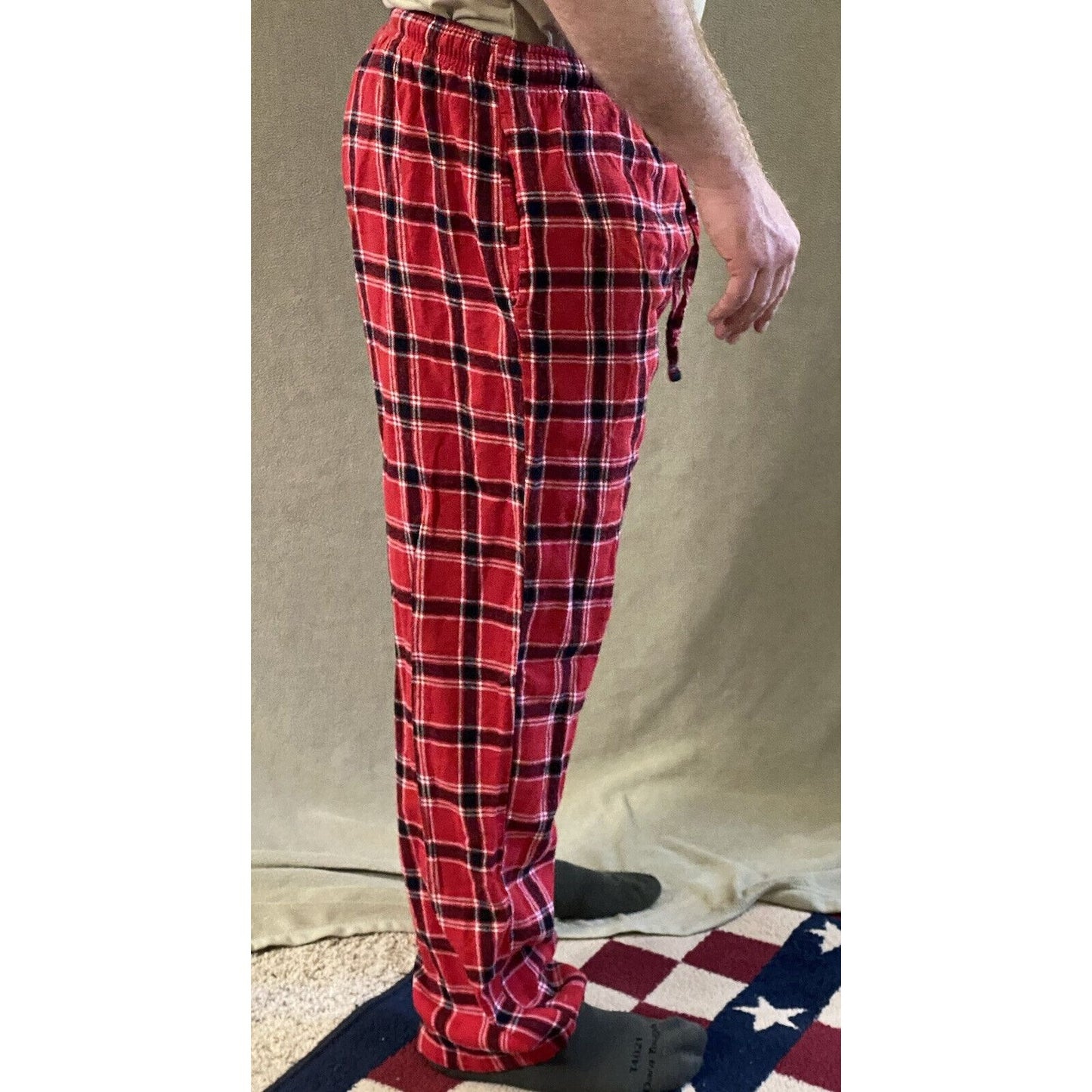 TEXAS TECH Concepts Sports Men’s Large Red & Black Plaid Pajama PJ Lounge Pants