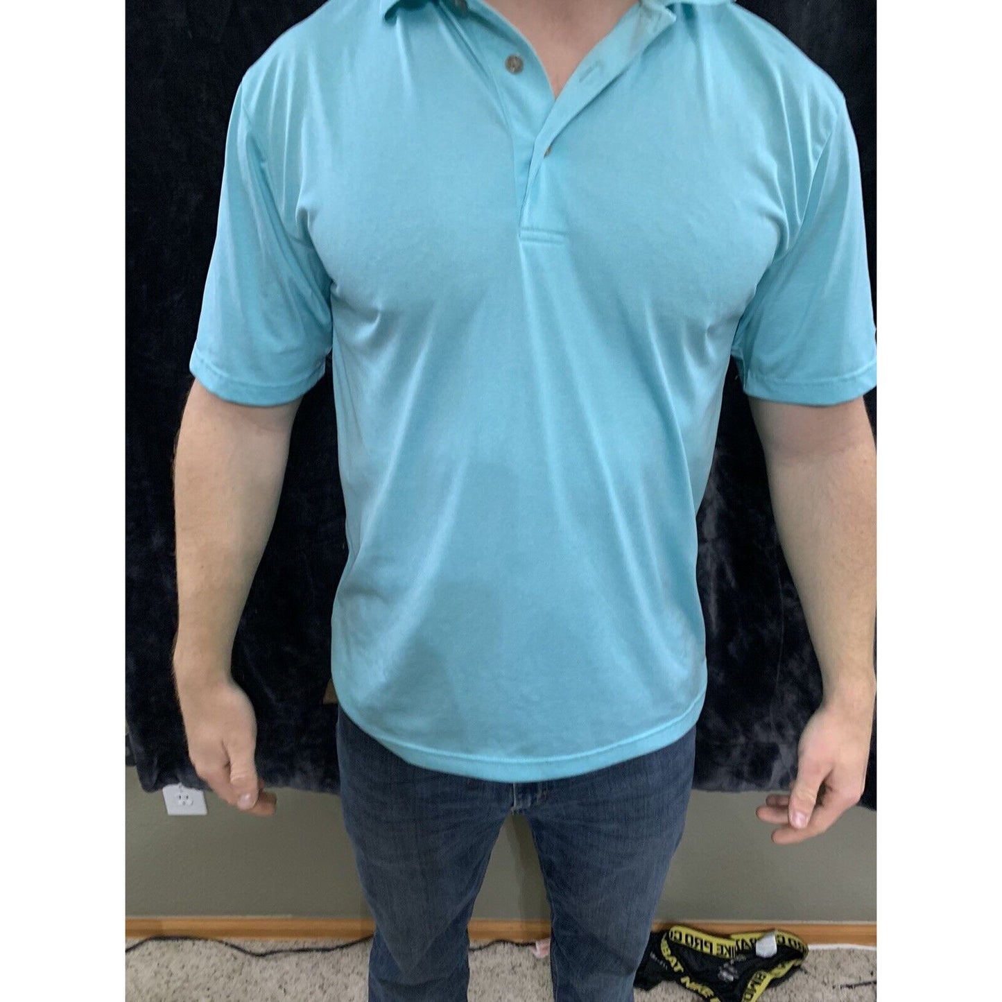 Men’s Grand Slam Performance Turquoise Polo size m