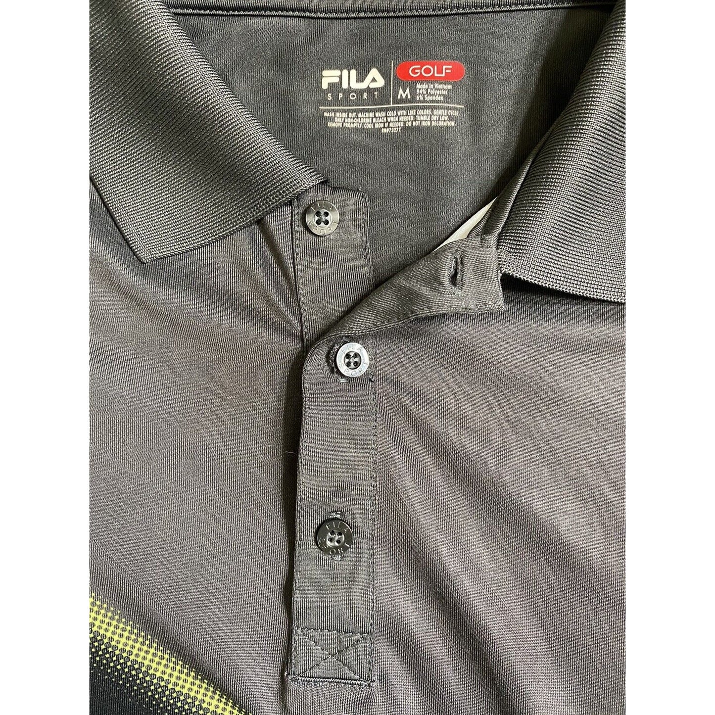 FILA SPORT Golf Polo Athletic Fit Men’s Medium Short Sleeves Shirt