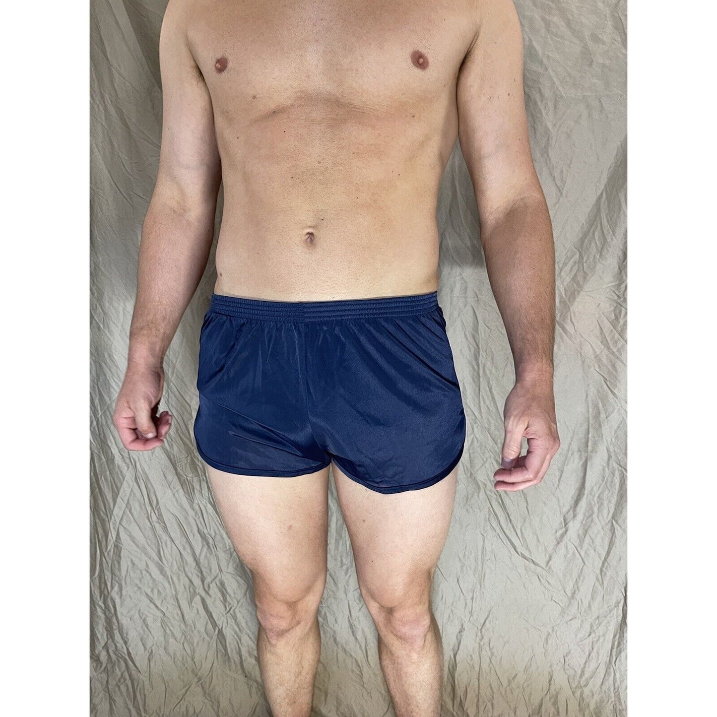 Soffe Ranger Panty Silkies PT Shorts Military Workout Bottom Navy Blue Large